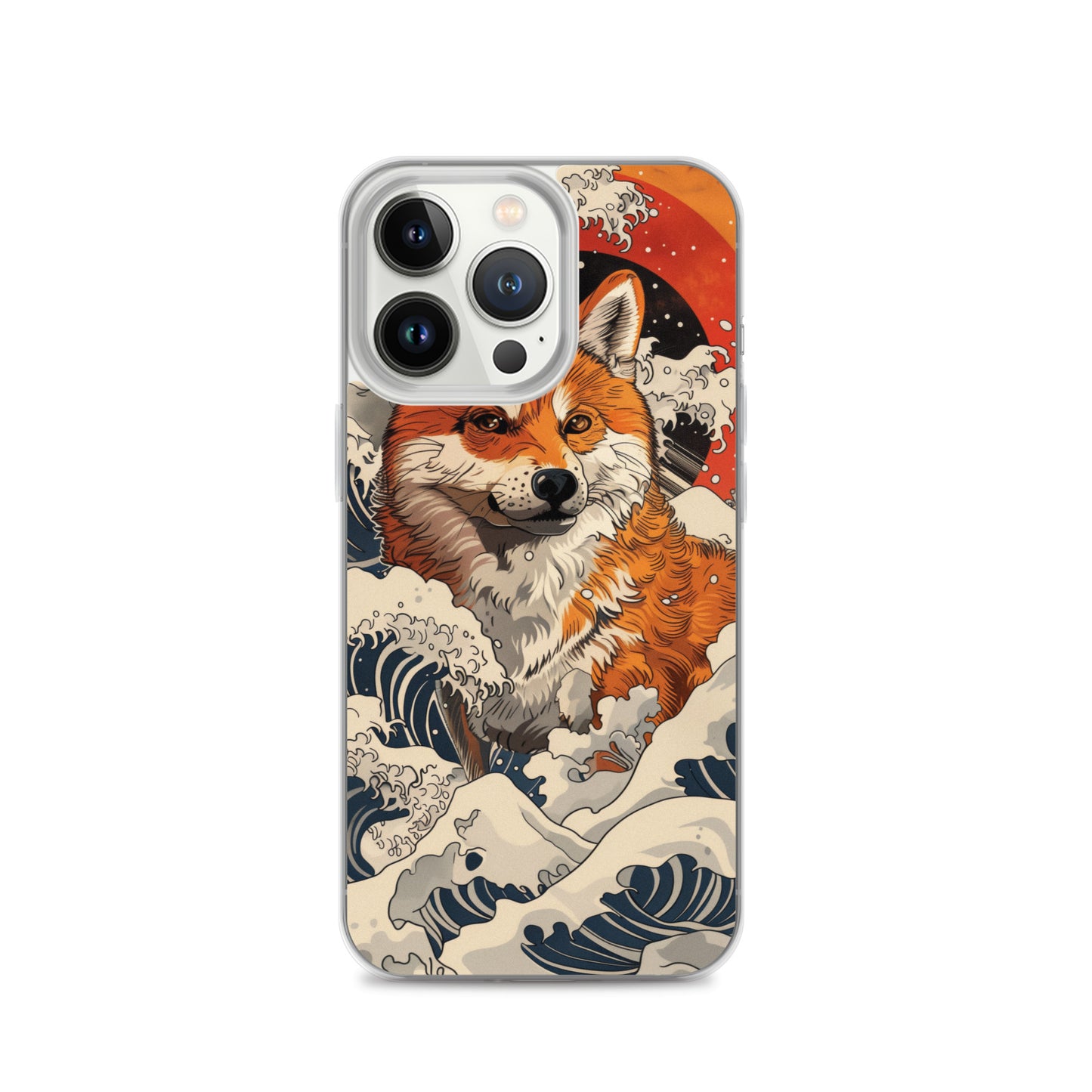 Shiba Inu in Waves iPhone Case