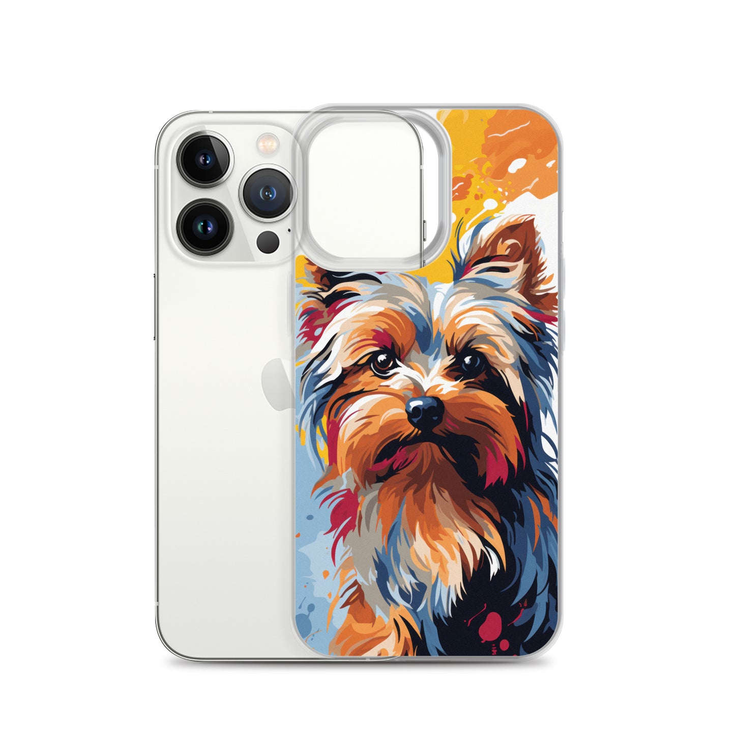 iPhone Case Painted Yorkshire Terrier Yellow