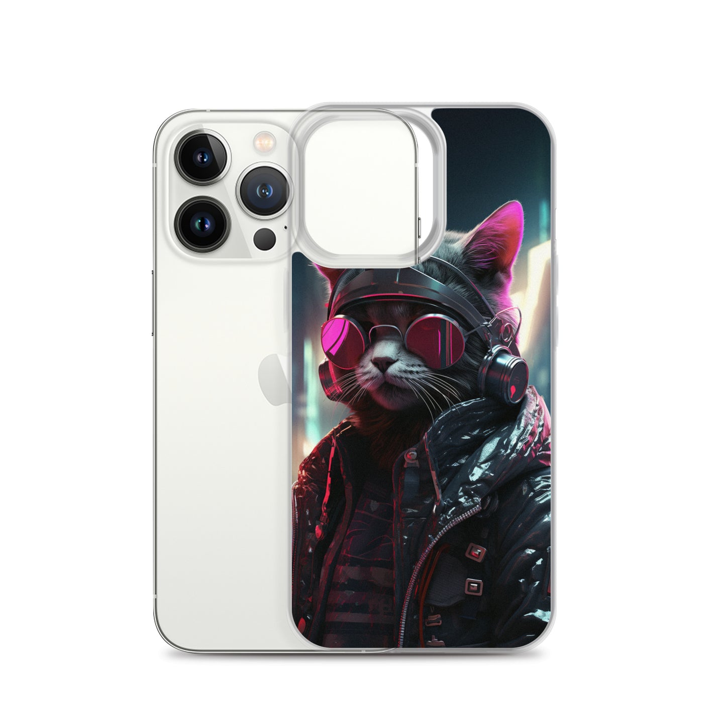 Cyberpunk Kitty Cat iPhone Case