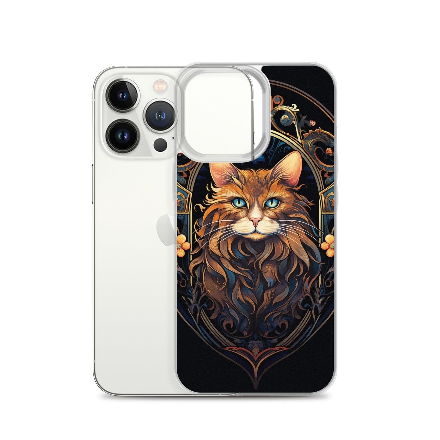 Art Nouveau Cat #3 iPhone Case