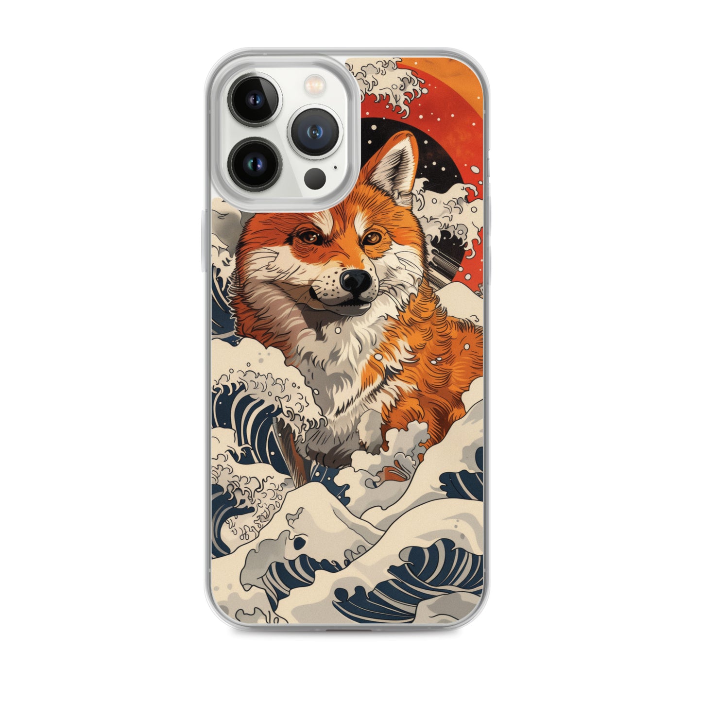 Shiba Inu in Waves iPhone Case