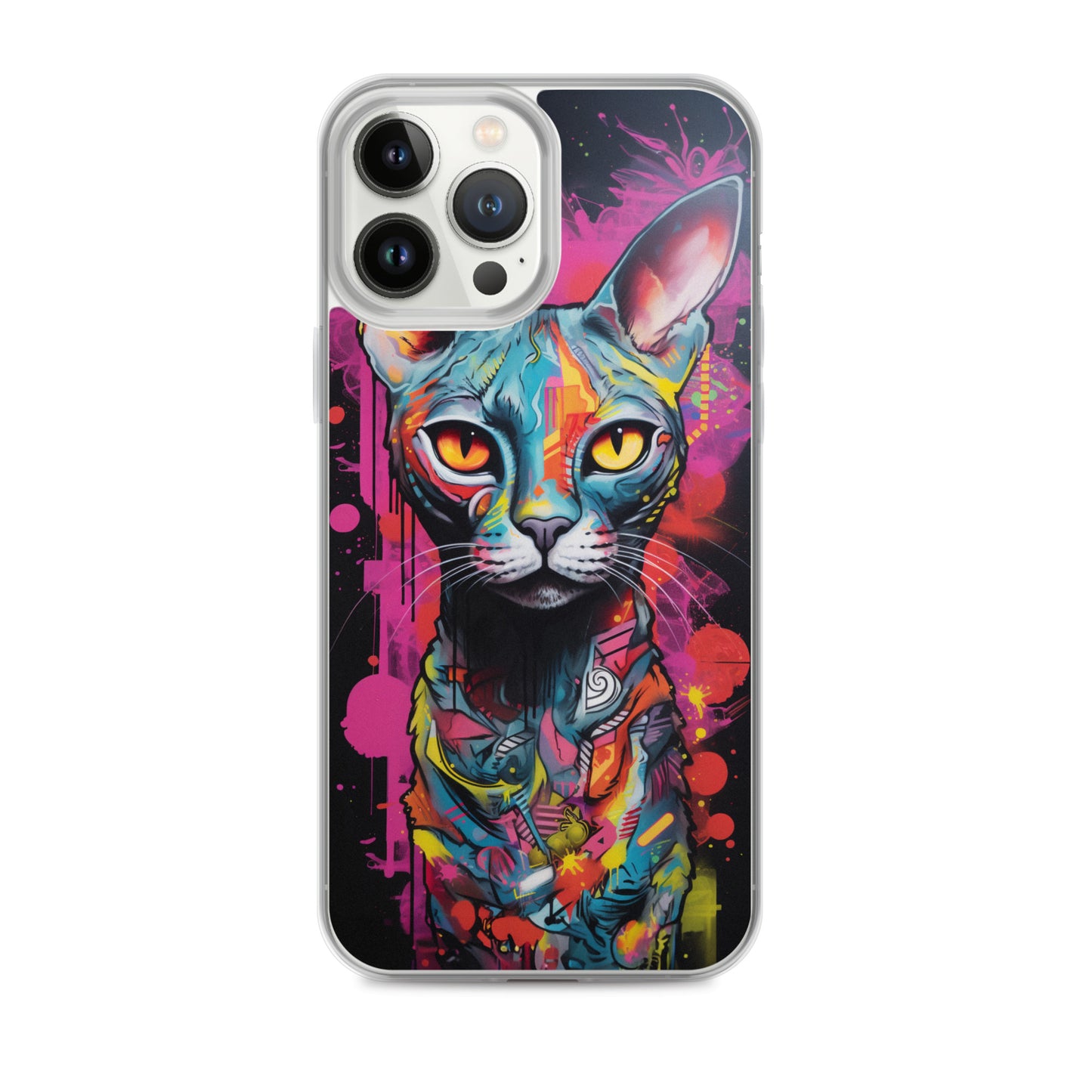 Graffiti Sphynx Cat #2 iPhone Case