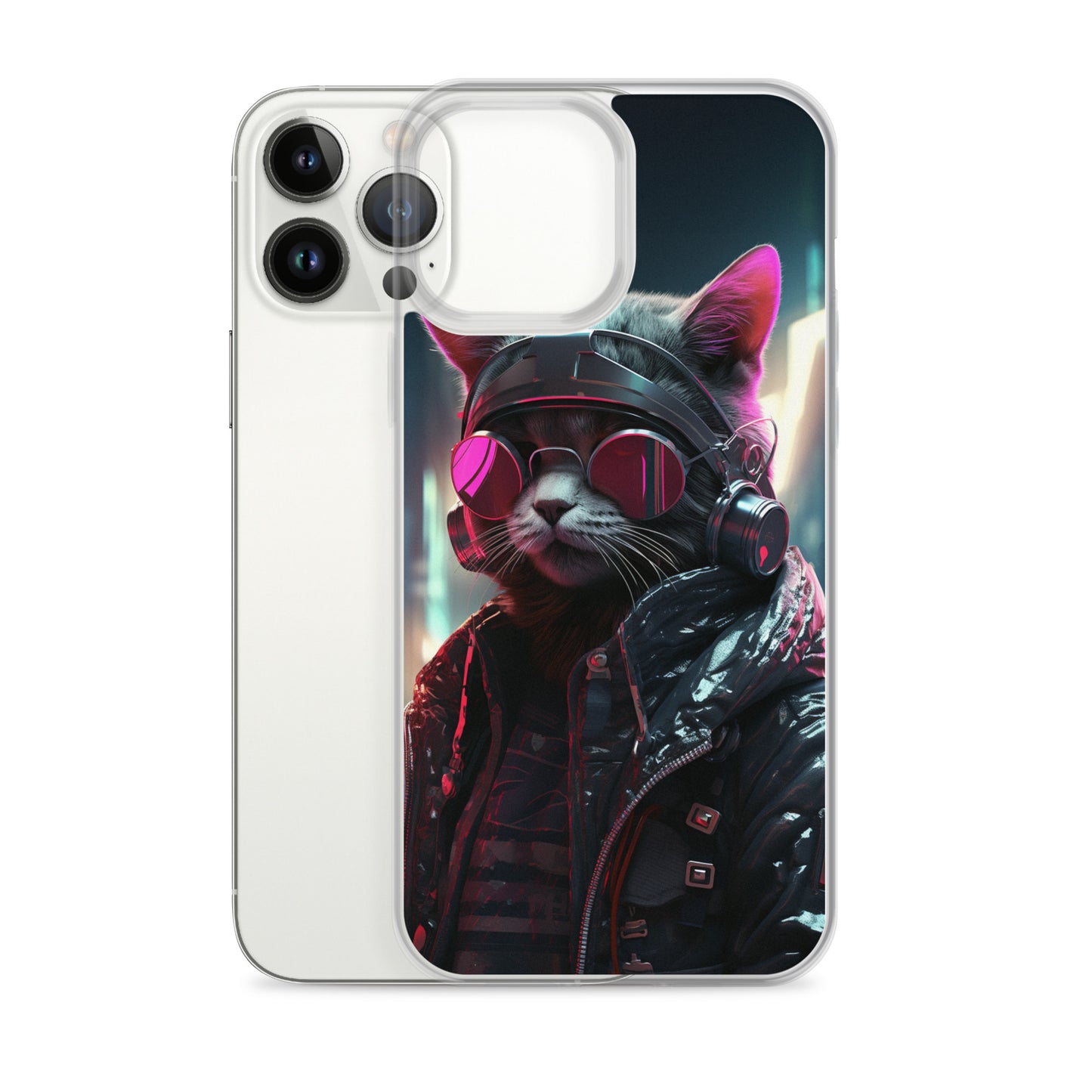 Cyberpunk Kitty Cat iPhone Case