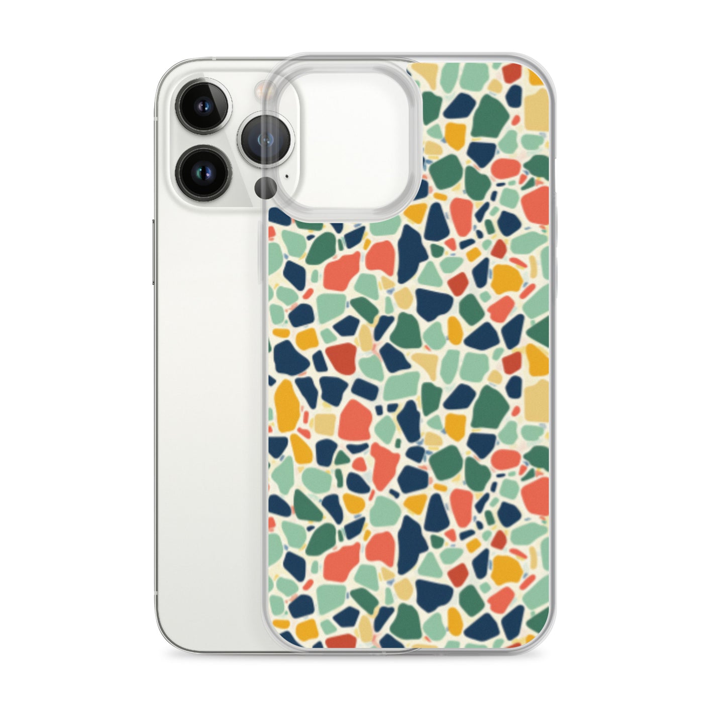 iPhone Case Colorful Retro Terrazzo Tile