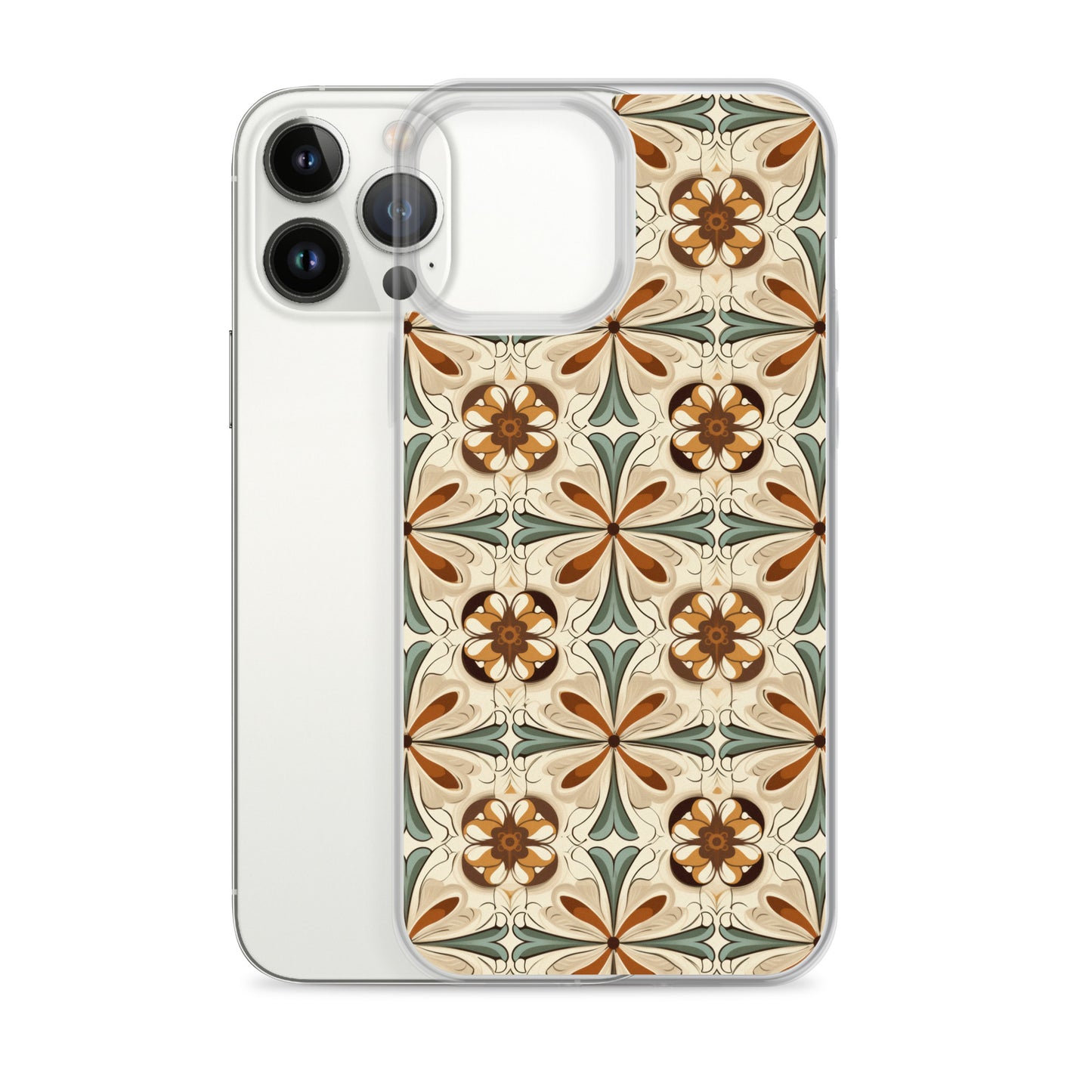 iPhone Case Ornate Leaves Tile