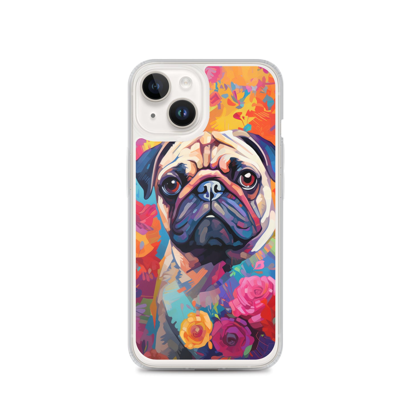 iPhone Case Painted Pug