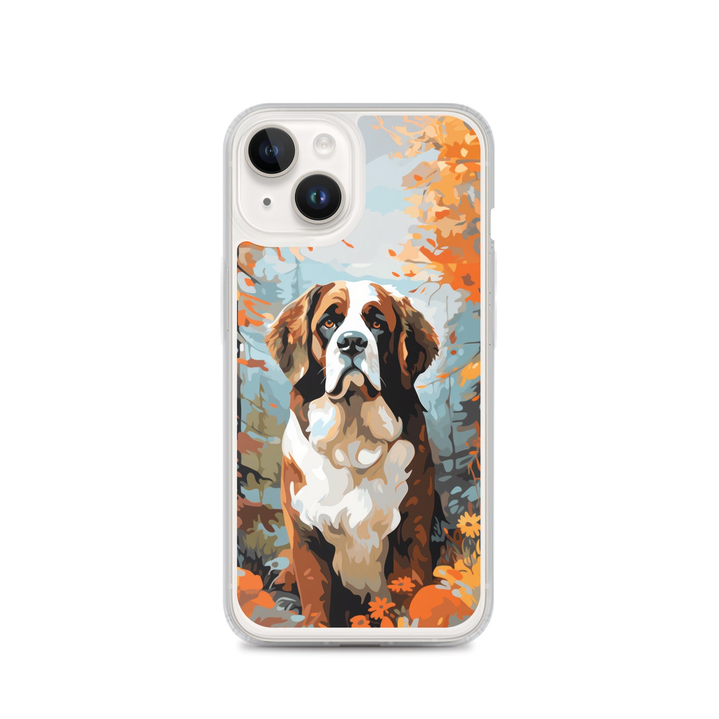 iPhone Case Painted St. Bernard