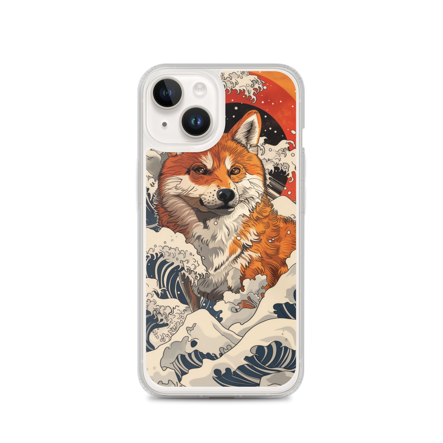 Shiba Inu in Waves iPhone Case