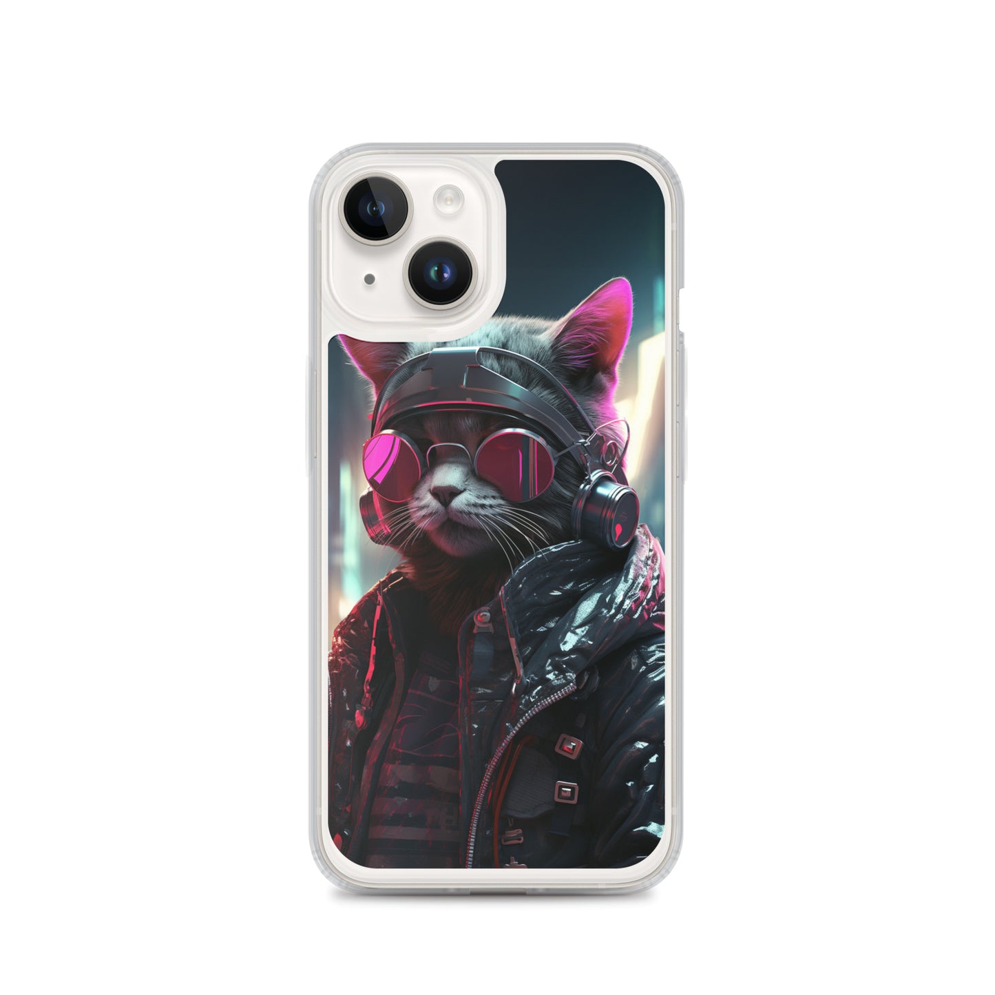 Cyberpunk Kitty Cat iPhone Case