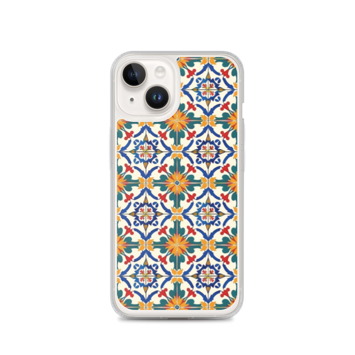 iPhone Case Colorful Yellow & Green Mediterranean Tiles