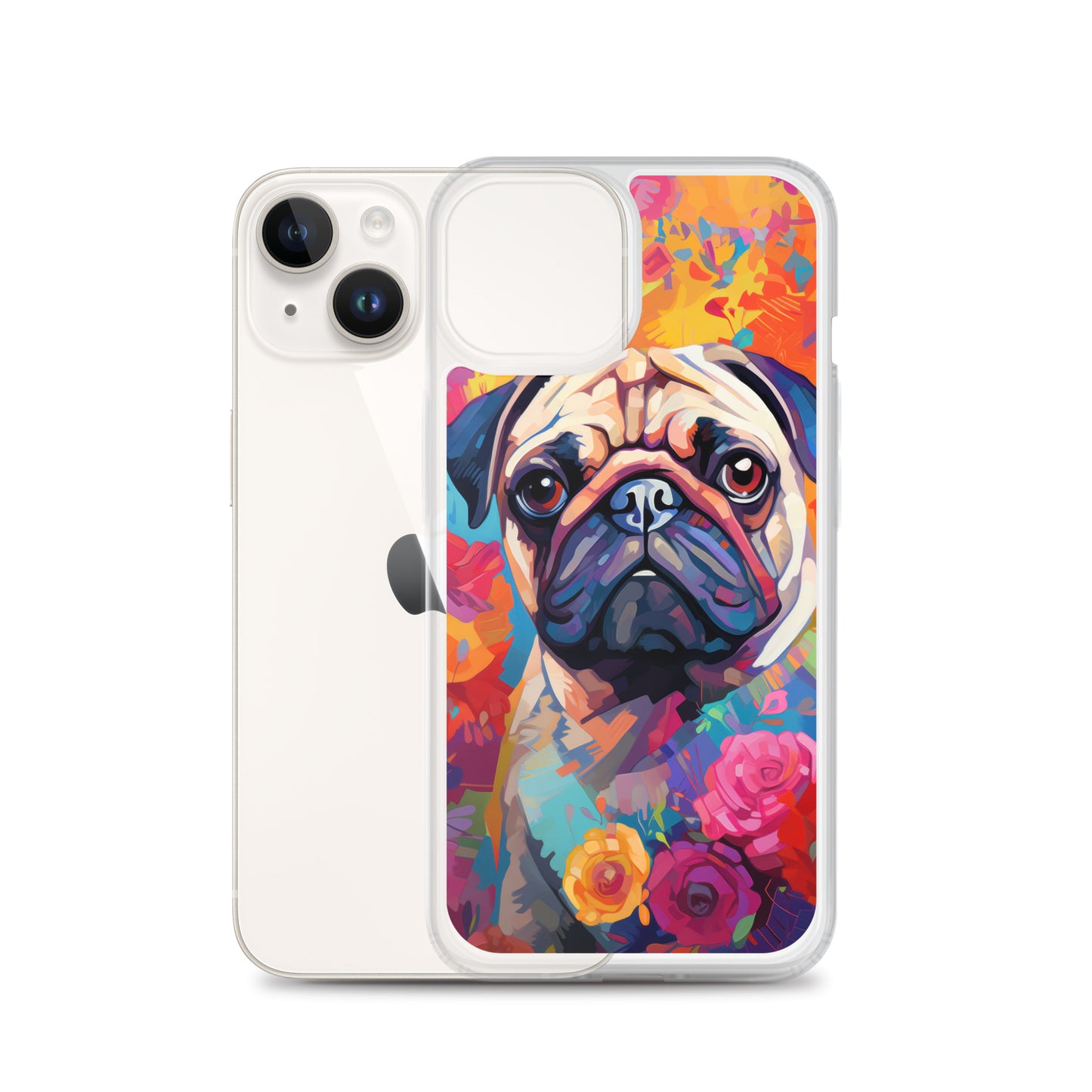 iPhone Case Painted Pug