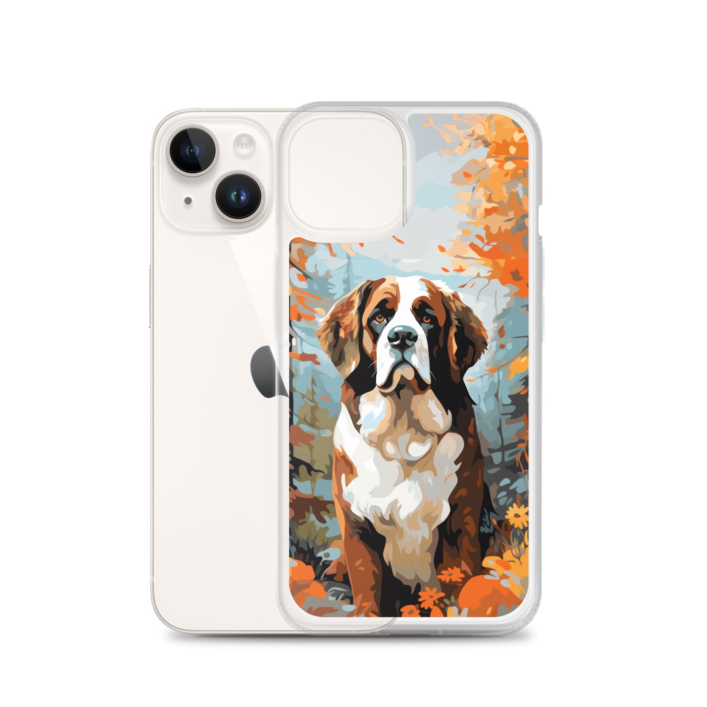 iPhone Case Painted St. Bernard