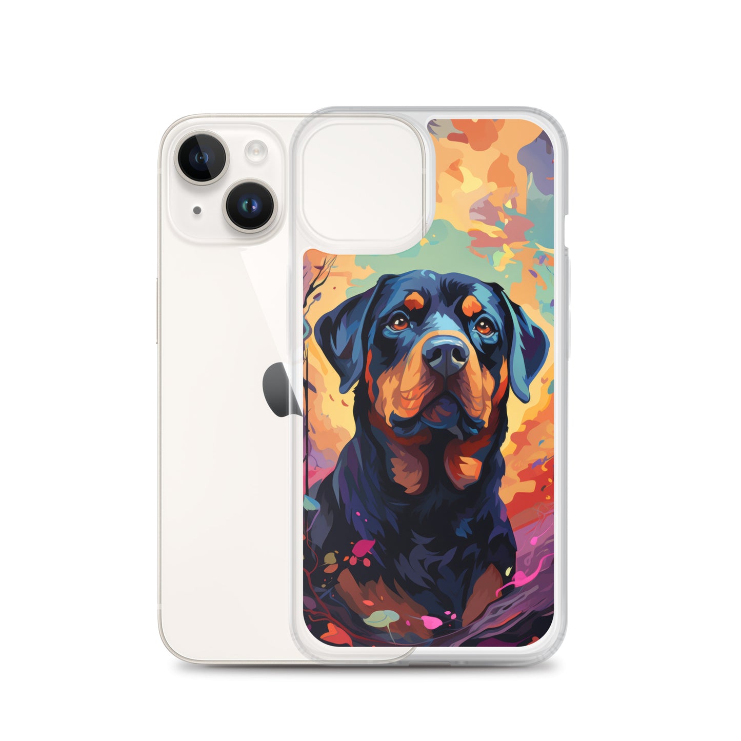 iPhone Case Painted Rottweiler