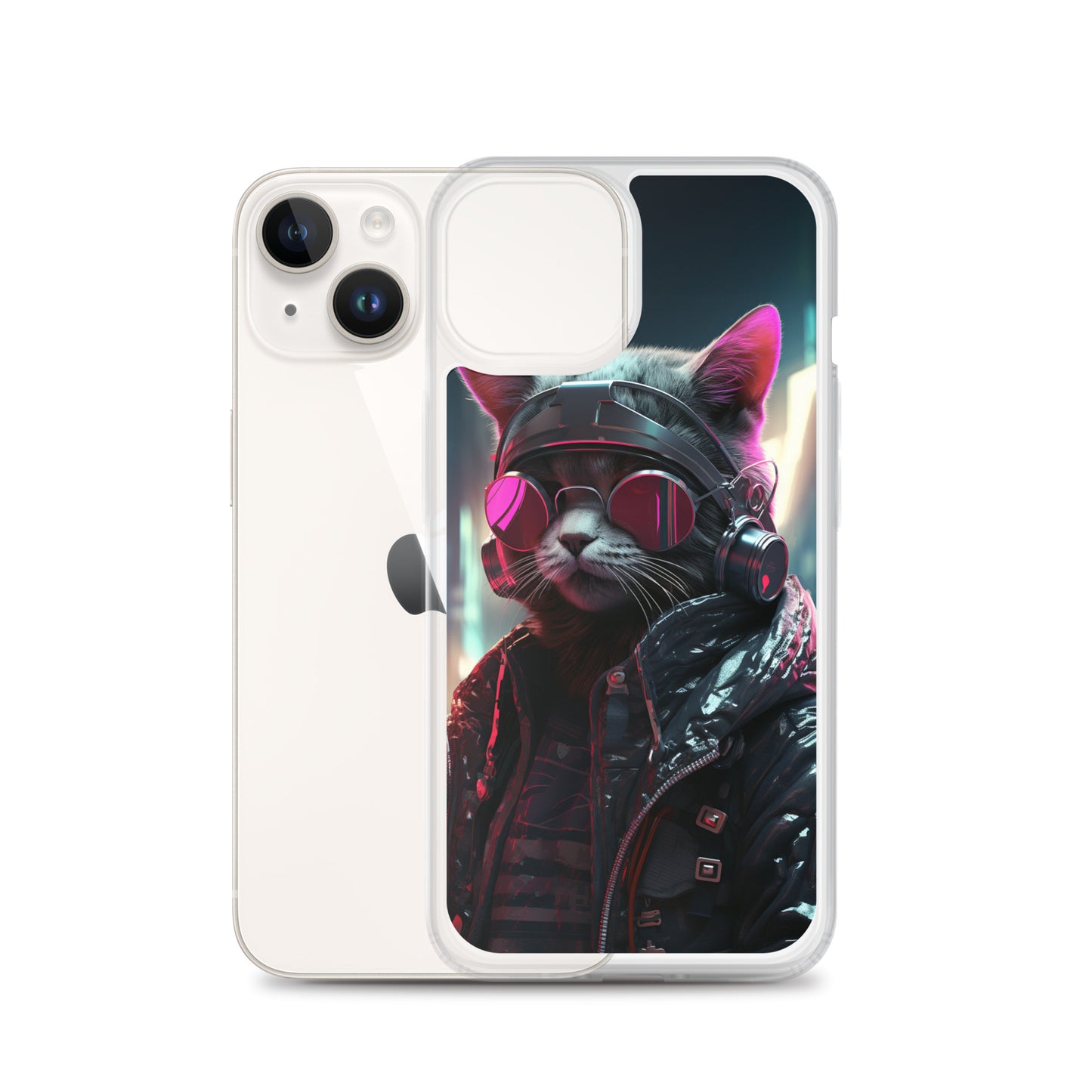 Cyberpunk Kitty Cat iPhone Case