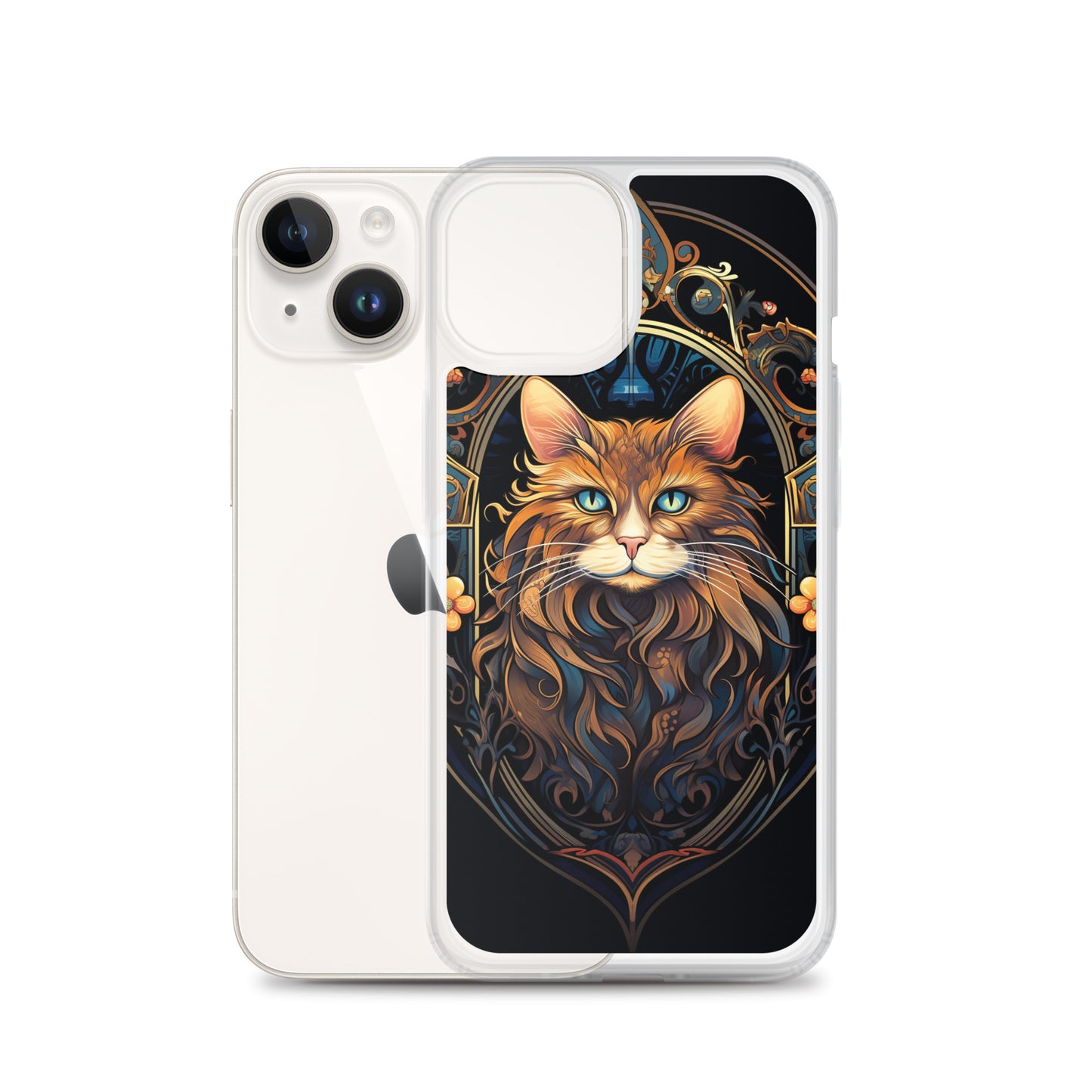 Art Nouveau Cat #3 iPhone Case
