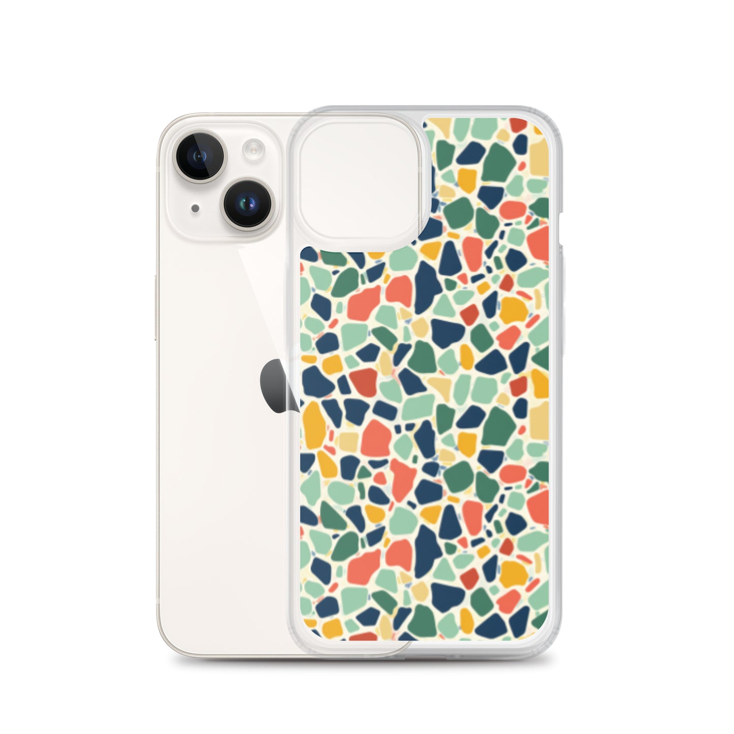 iPhone Case Colorful Retro Terrazzo Tile