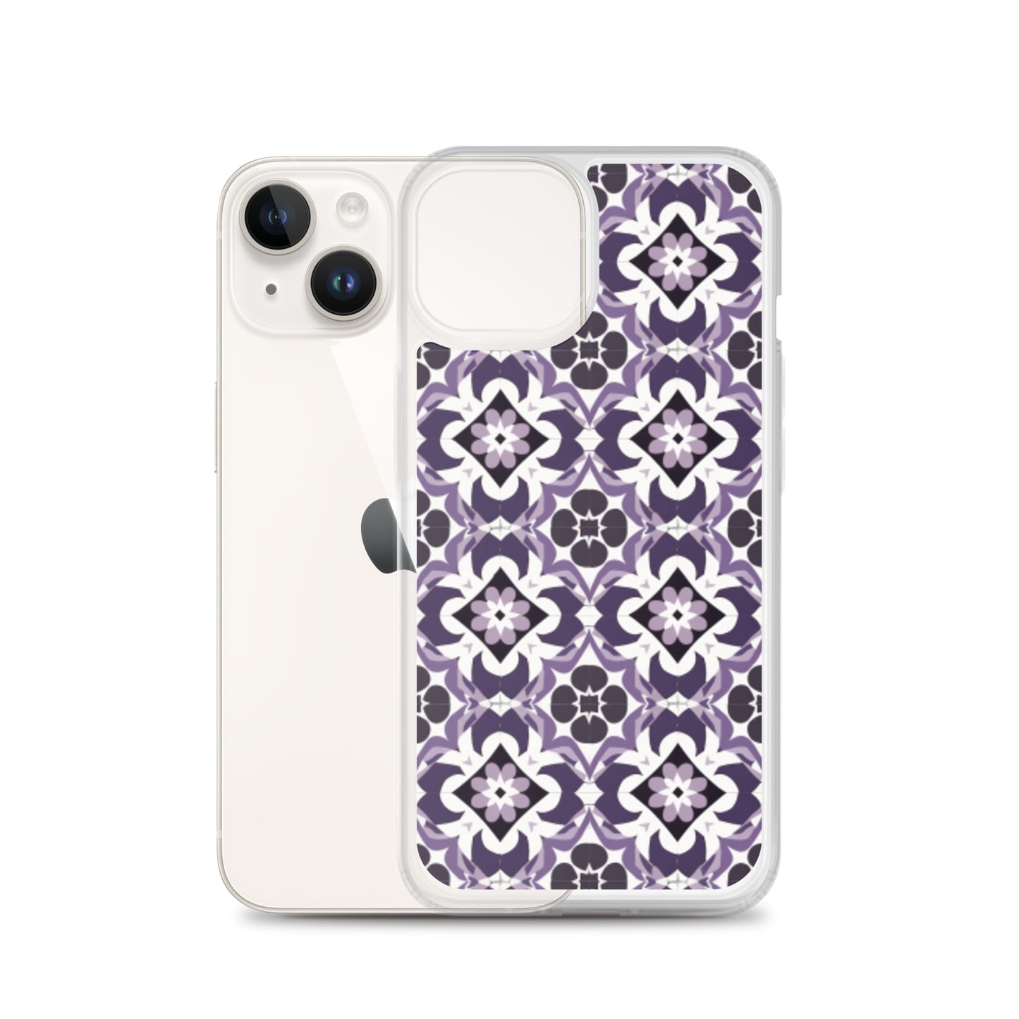 iPhone Case Purple Moroccan Style Tile