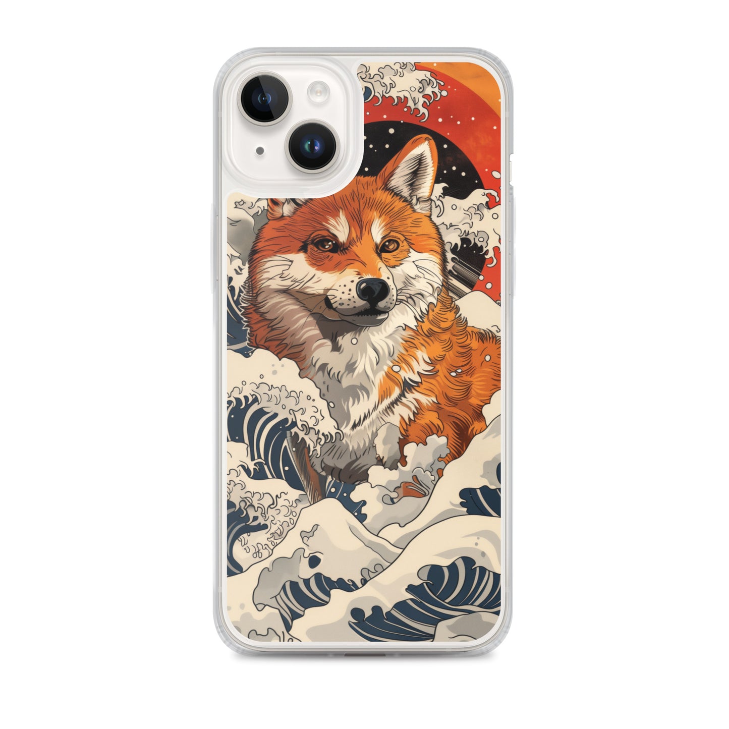 Shiba Inu in Waves iPhone Case