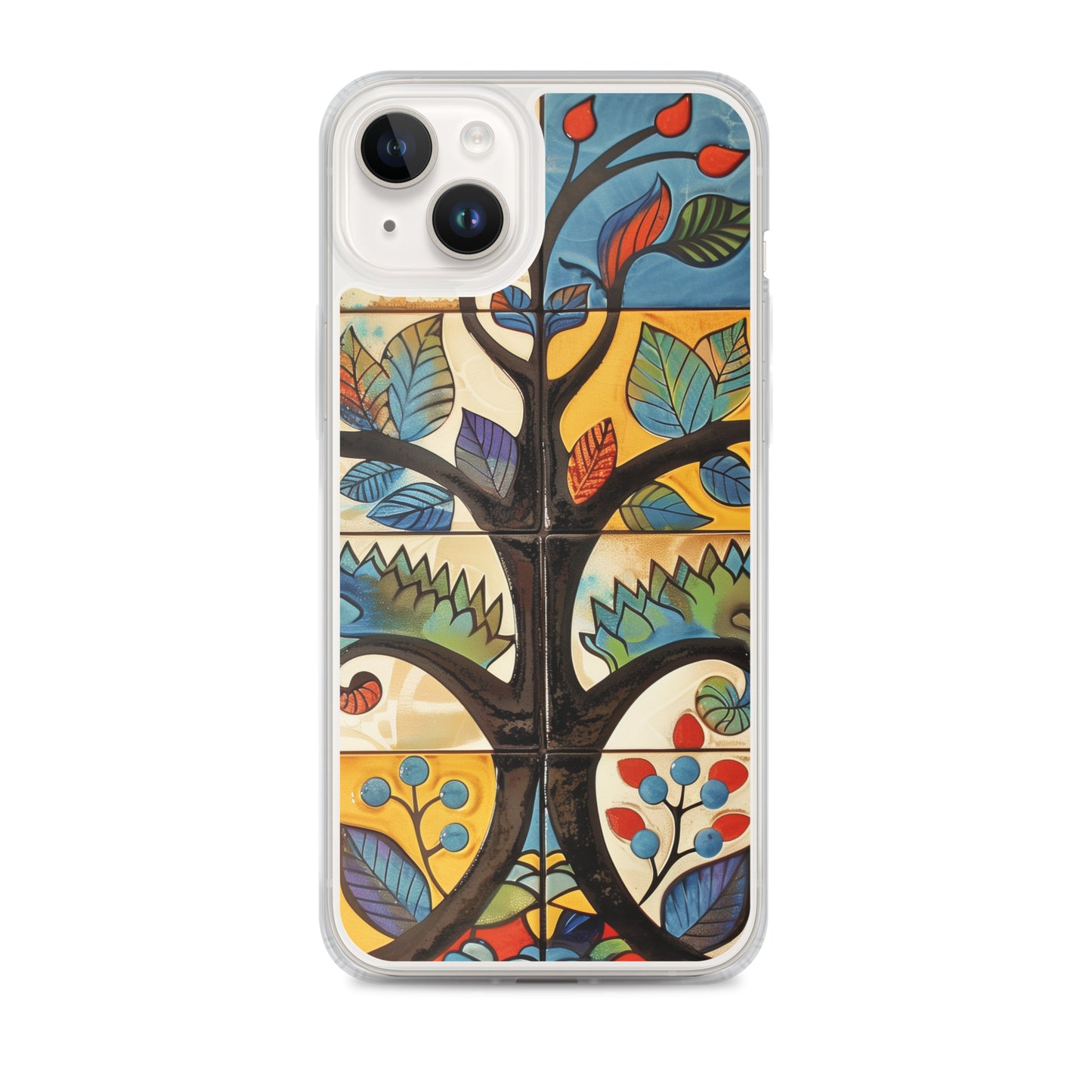 iPhone Case Colorful Tile Tree