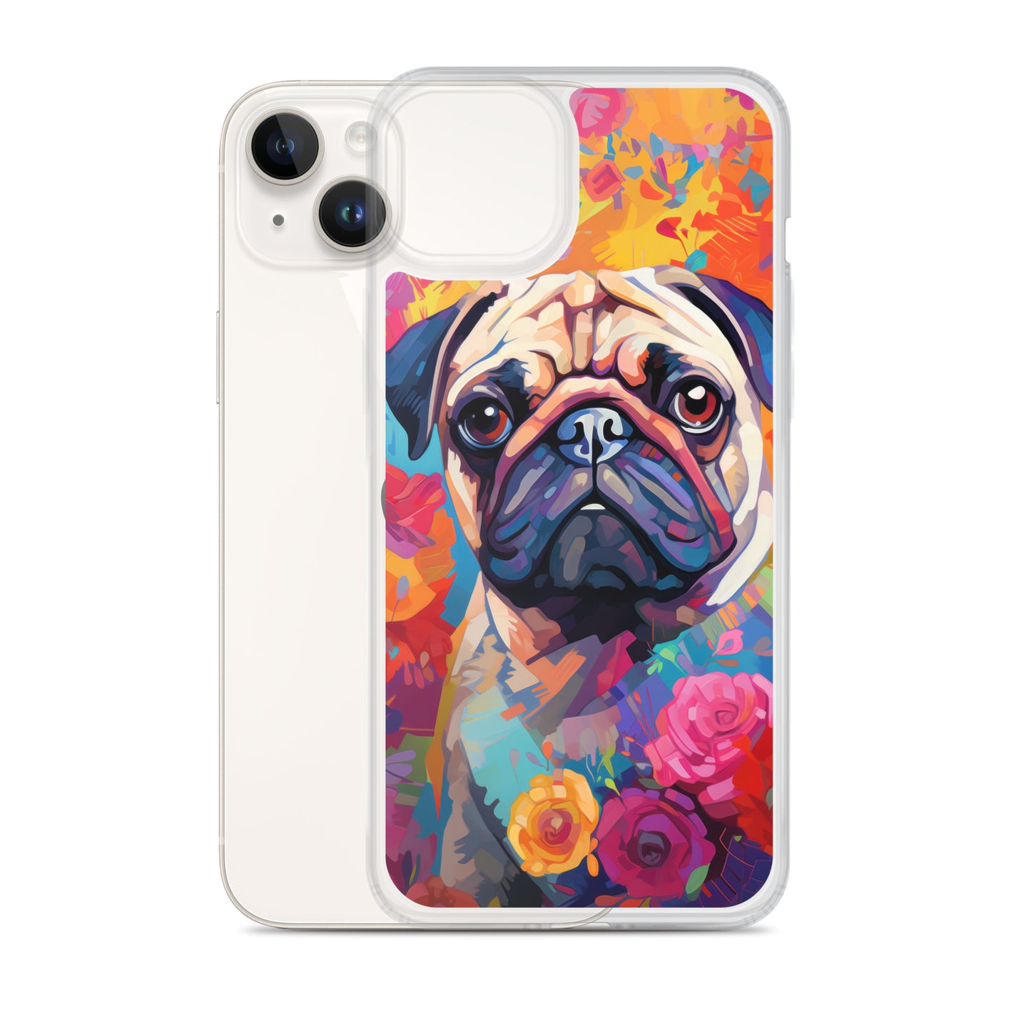 iPhone Case Painted Pug