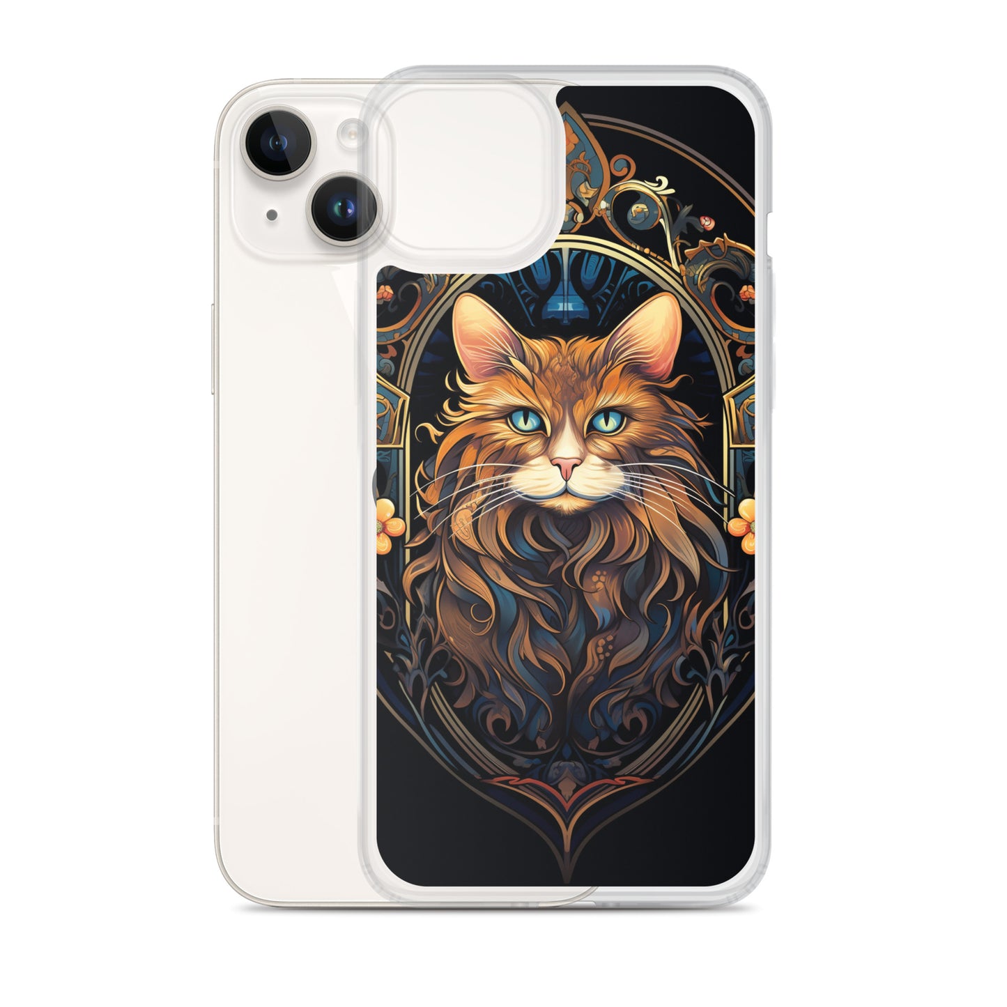 Art Nouveau Cat #3 iPhone Case
