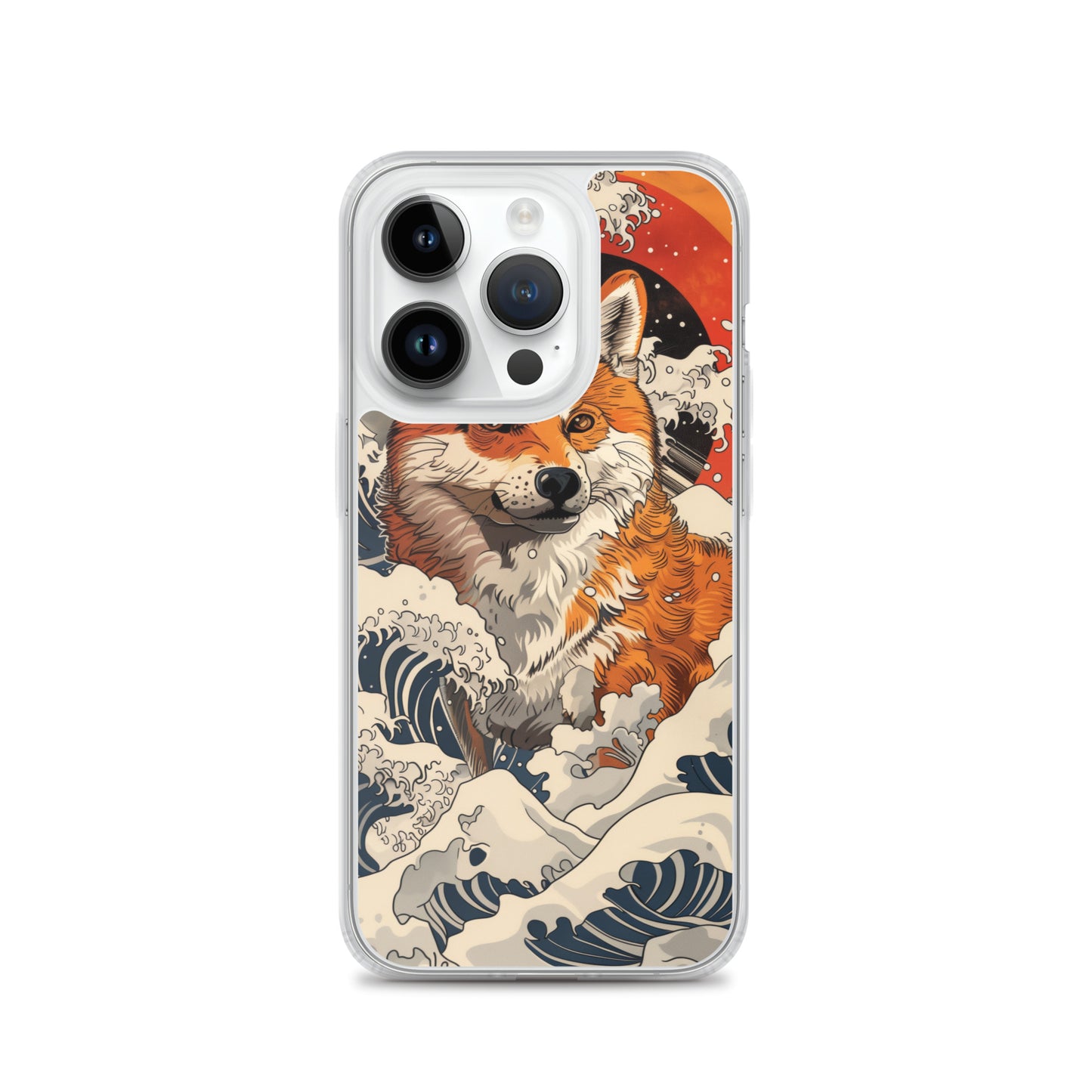 Shiba Inu in Waves iPhone Case
