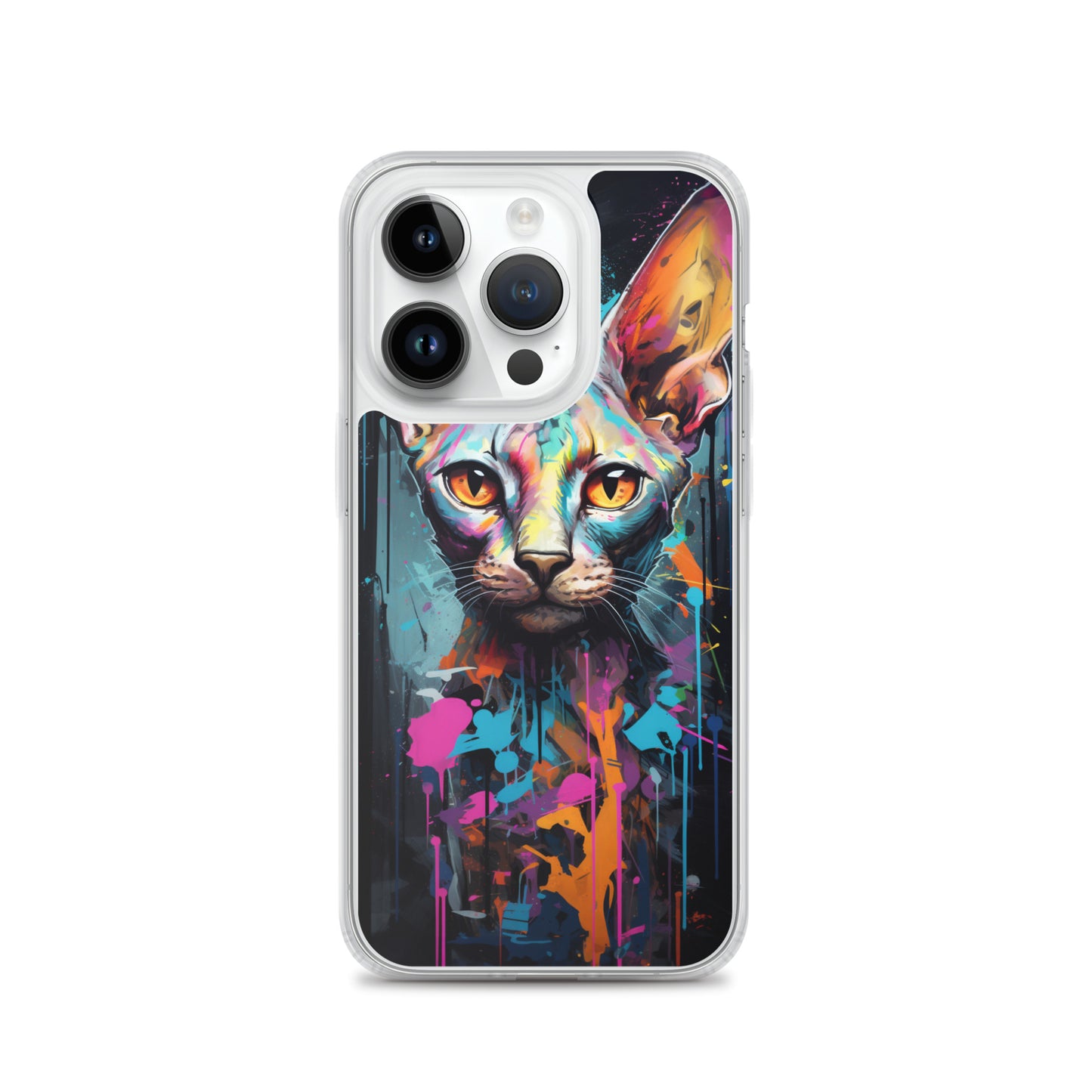 Graffiti Sphynx Cat iPhone Case