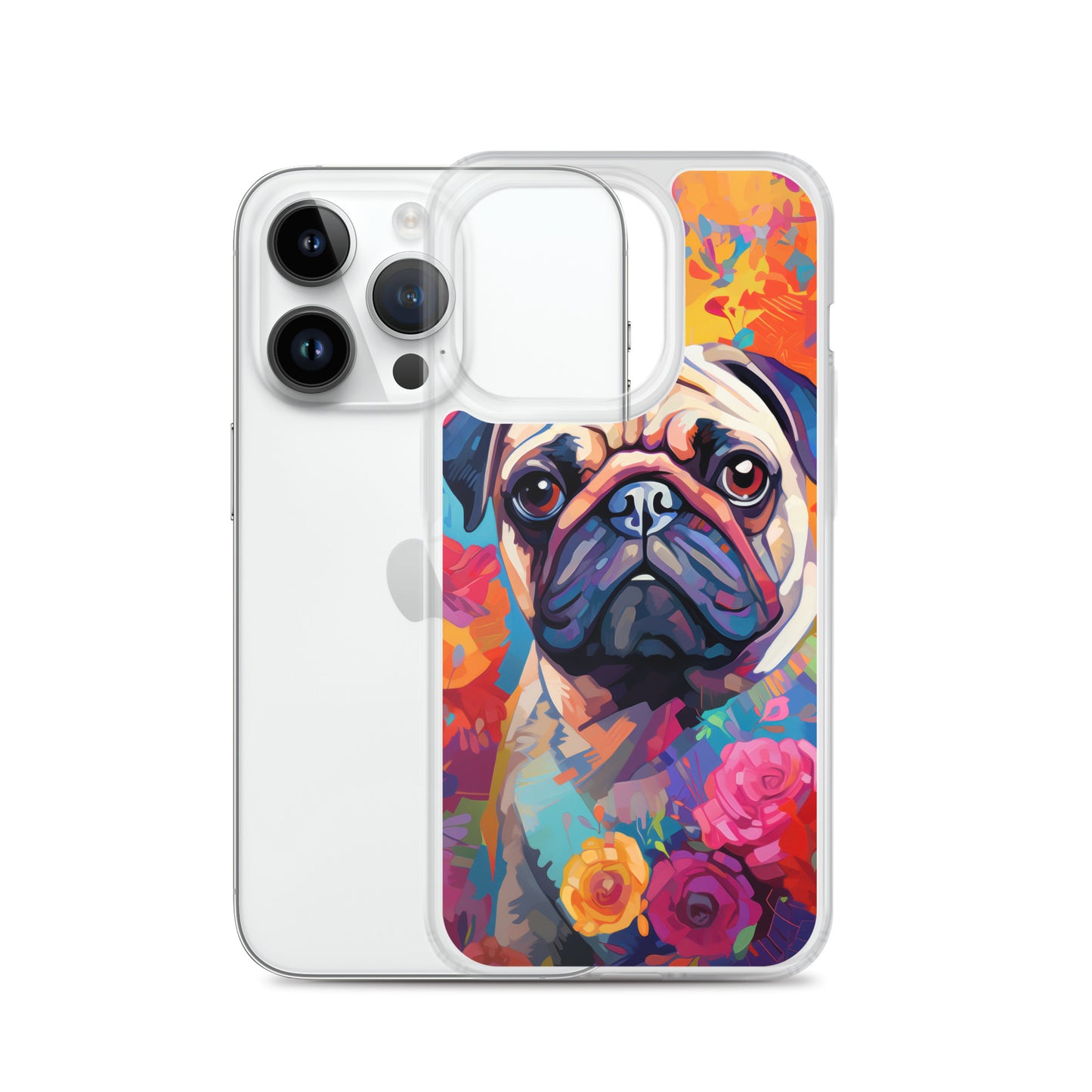 iPhone Case Painted Pug