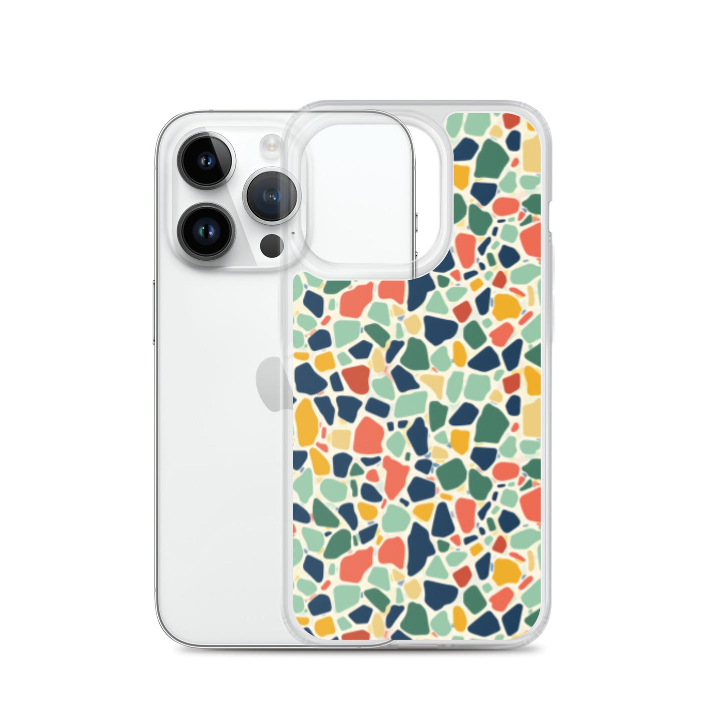 iPhone Case Colorful Retro Terrazzo Tile