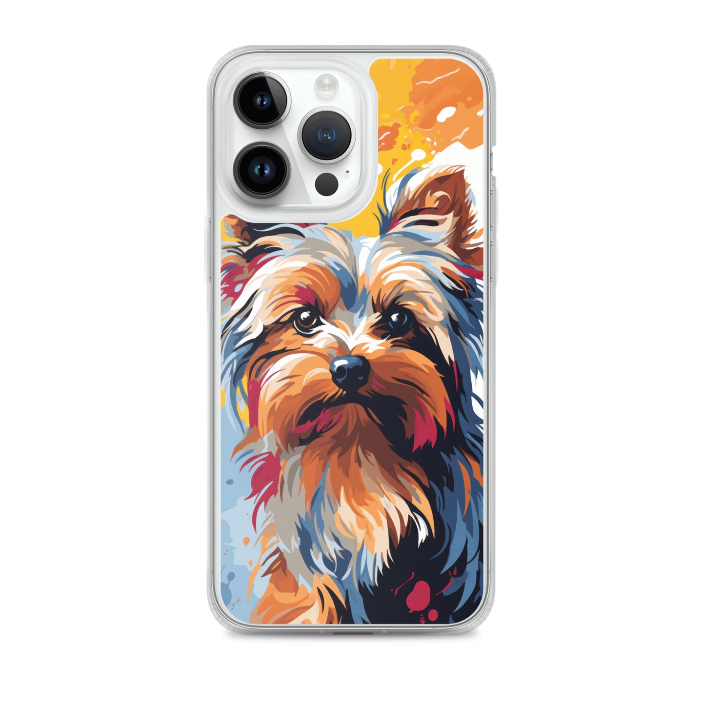 iPhone Case Painted Yorkshire Terrier Yellow