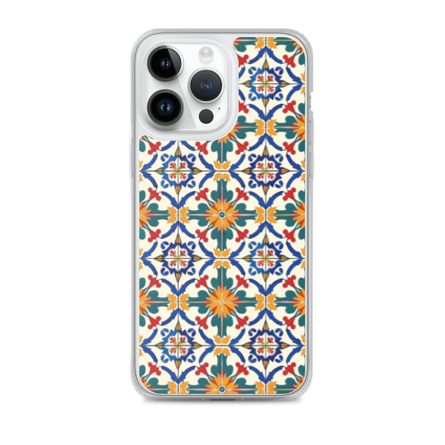 iPhone Case Colorful Yellow & Green Mediterranean Tiles