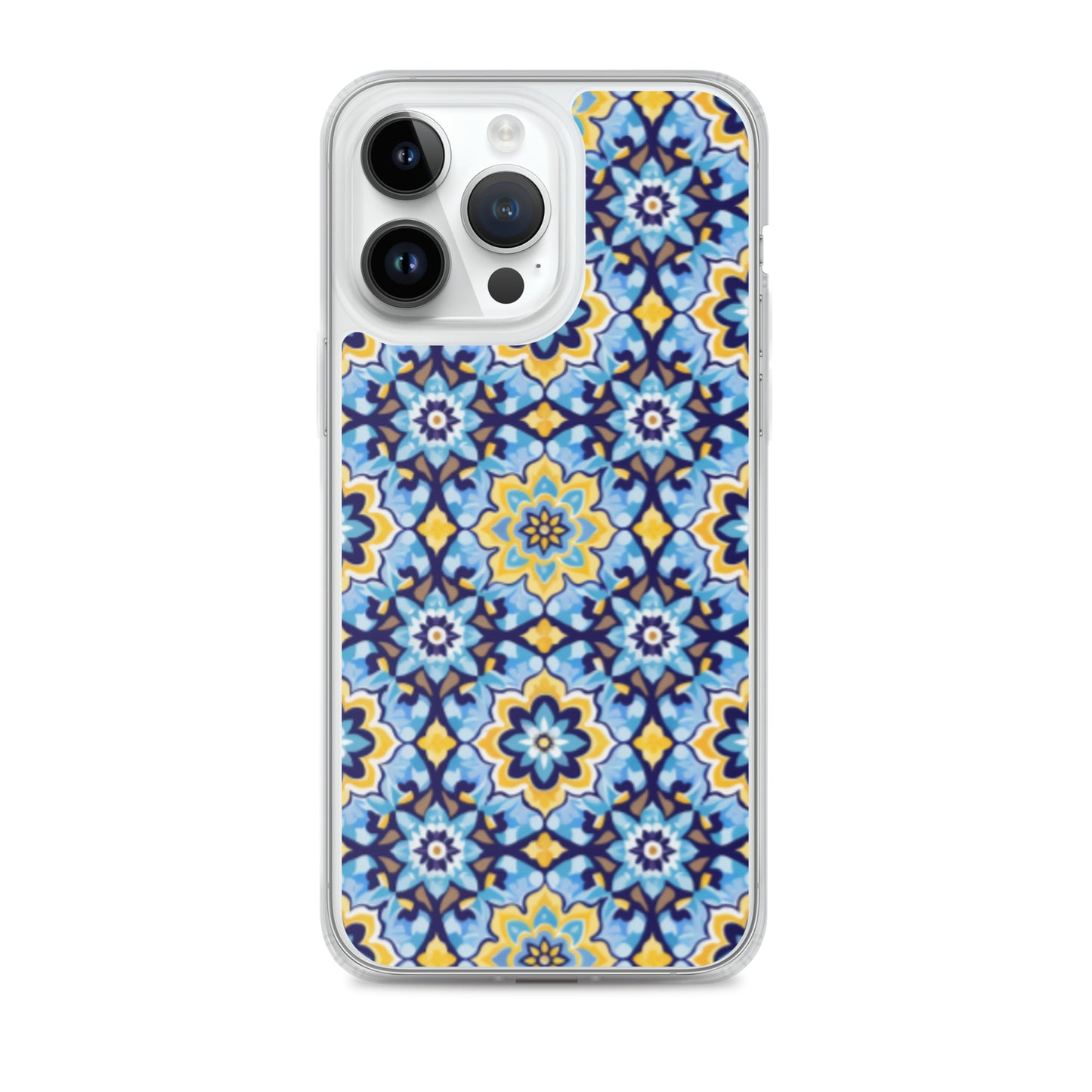 iPhone Case Kashi Tiles Yellow & Light Blue