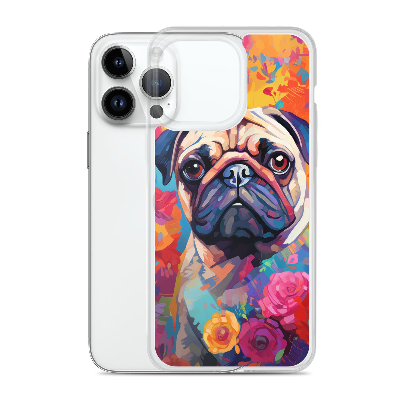 iPhone Case Painted Pug