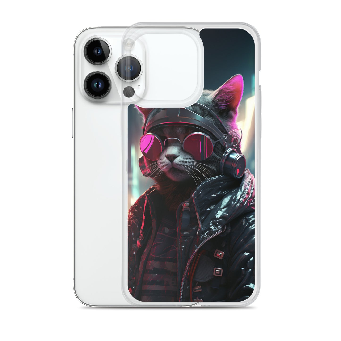 Cyberpunk Kitty Cat iPhone Case