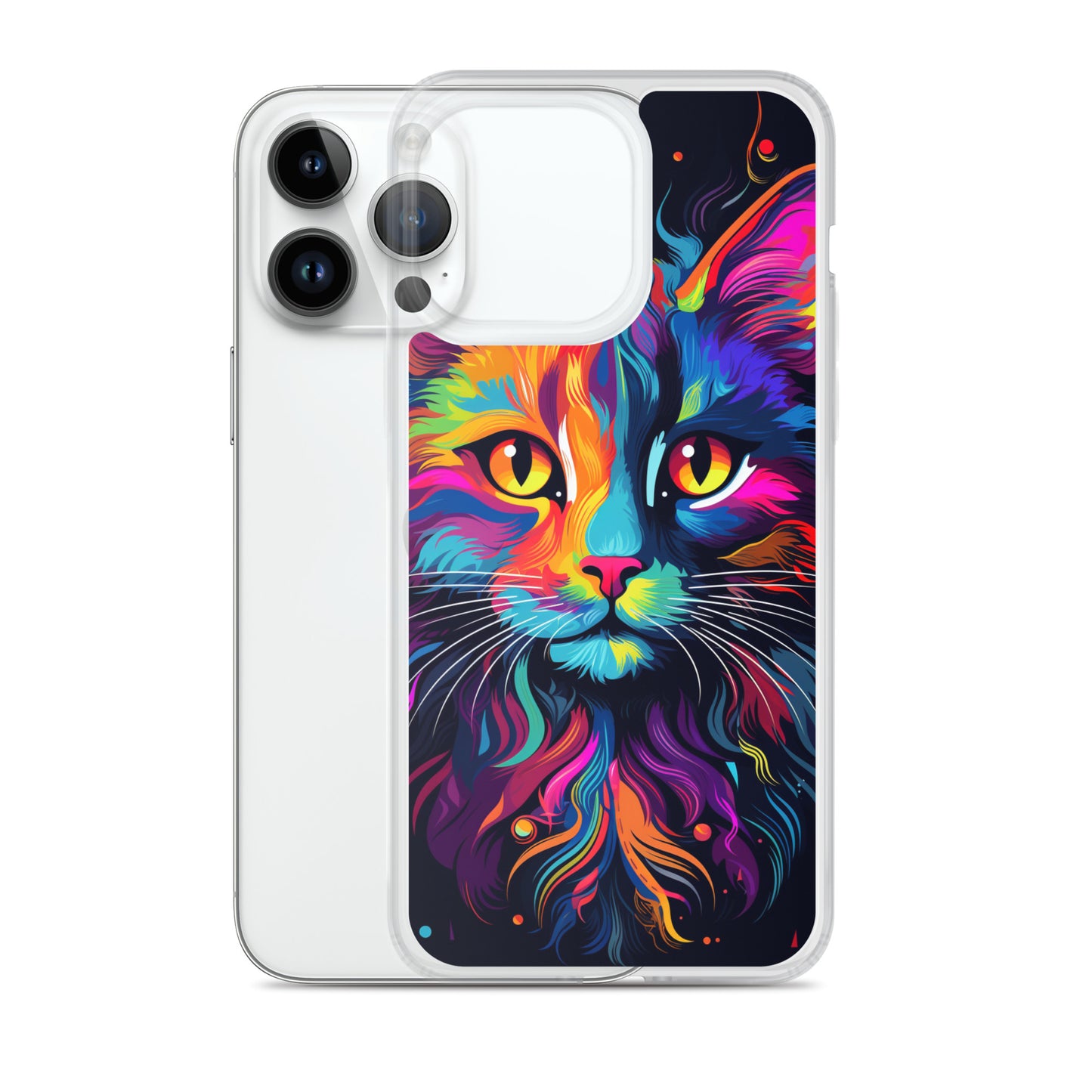Day Glo Cat iPhone Case