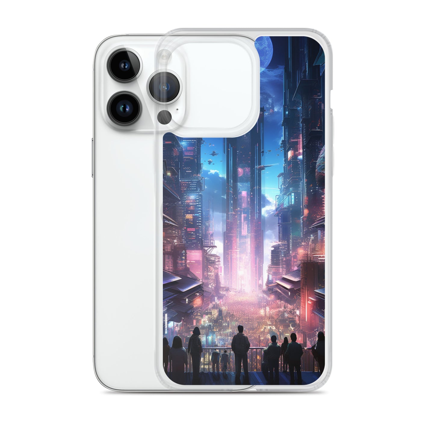 Cyberpunk Cityscape iPhone Case