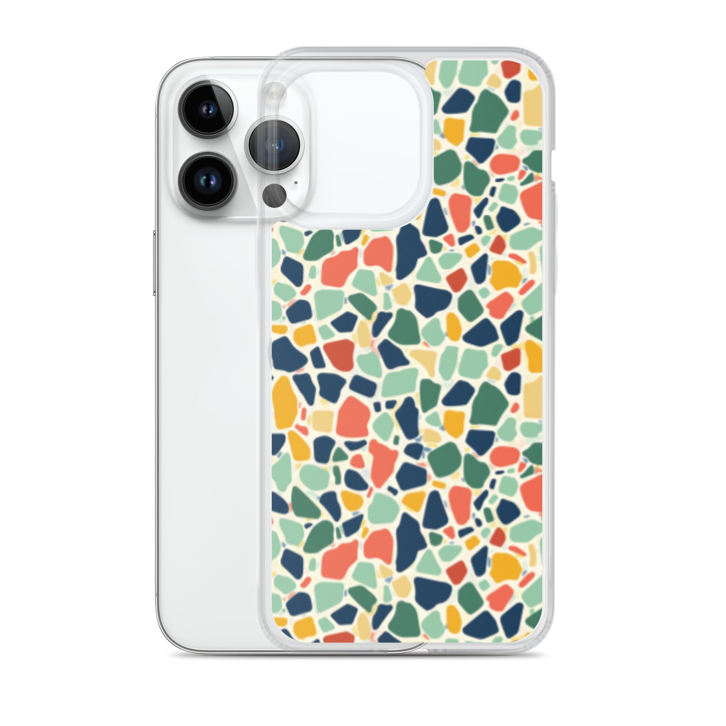 iPhone Case Colorful Retro Terrazzo Tile
