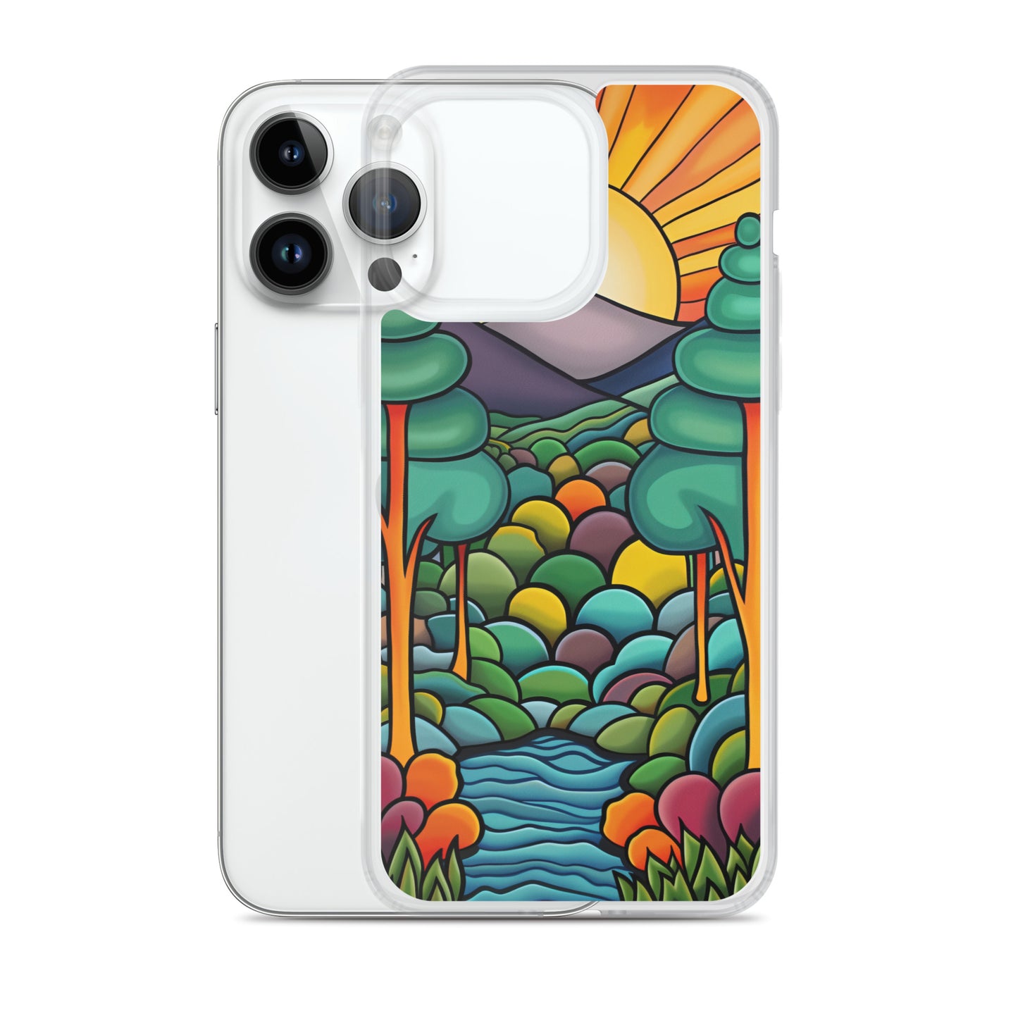iPhone Case Arkley Sunrise over Mountains and Forest