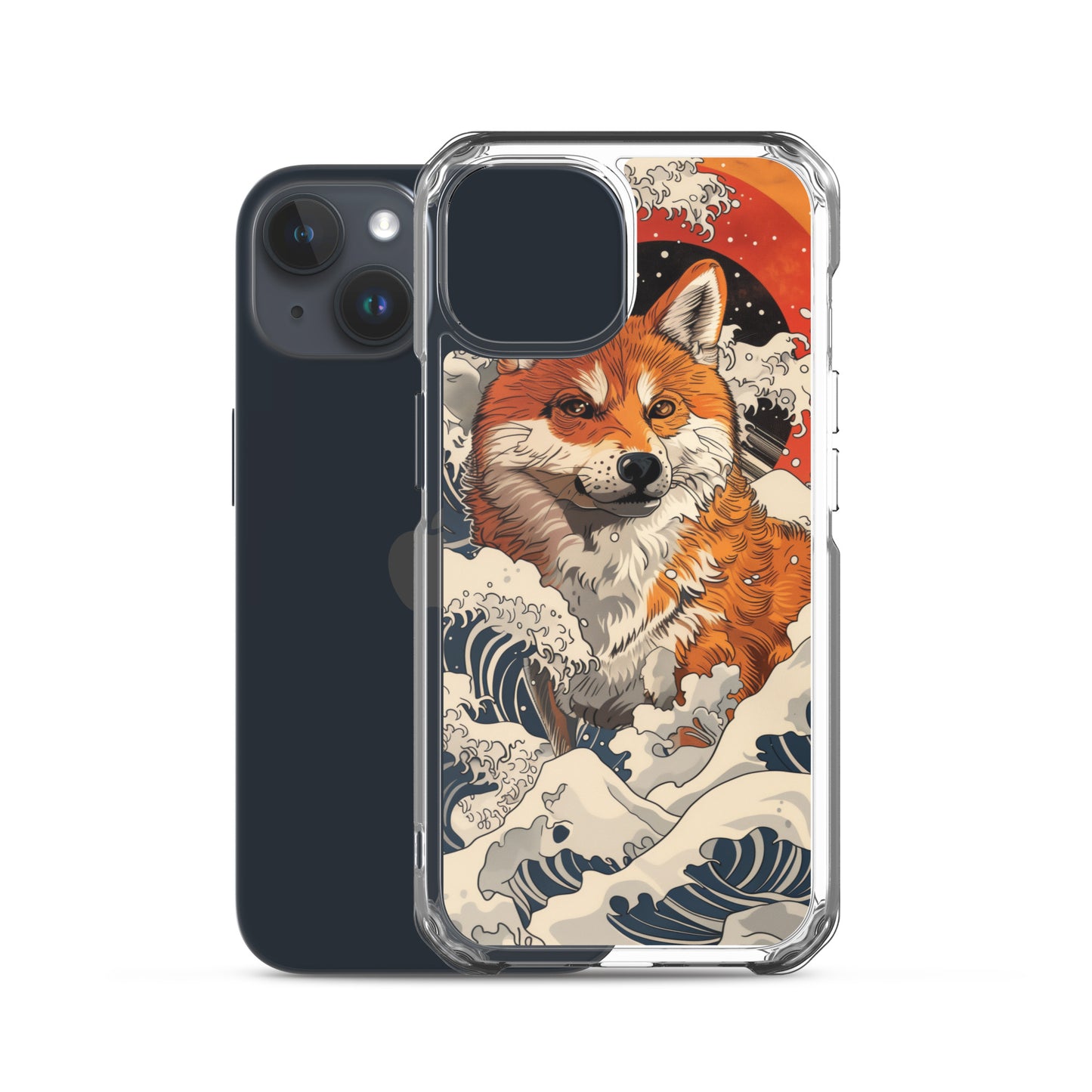 Shiba Inu in Waves iPhone Case