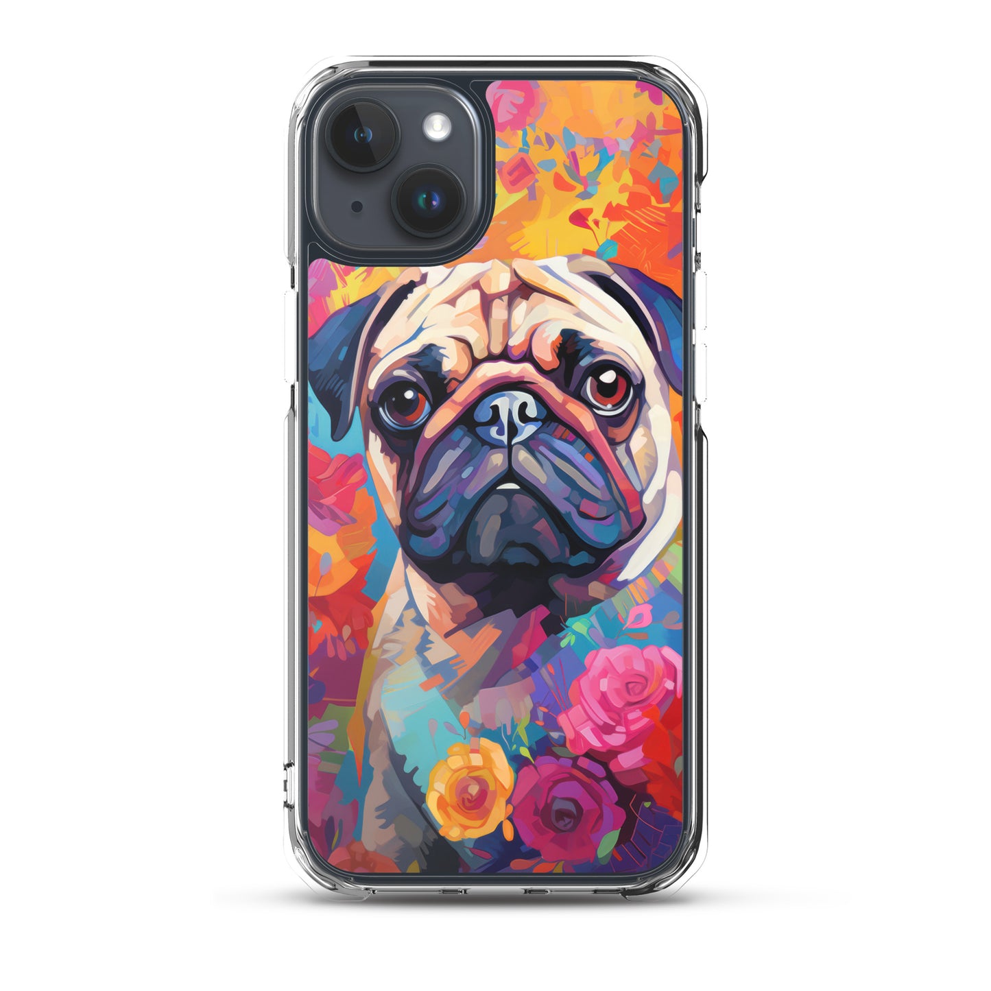 iPhone Case Painted Pug