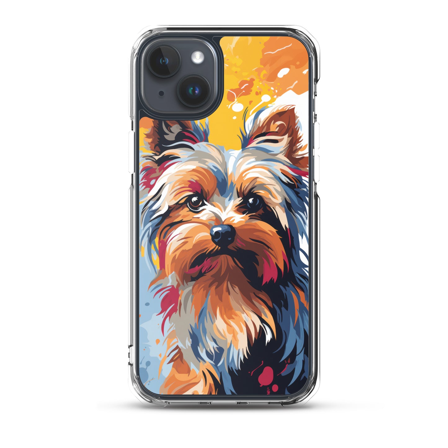 iPhone Case Painted Yorkshire Terrier Yellow