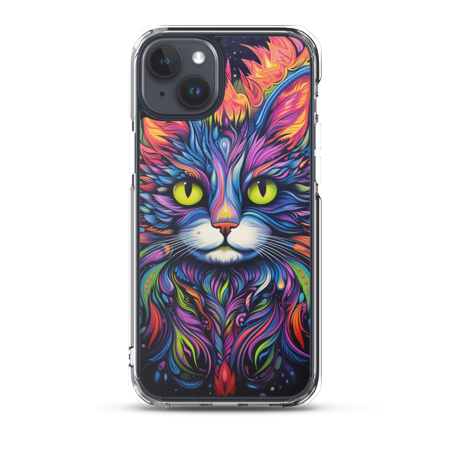 Psychedelic Cat iPhone Case
