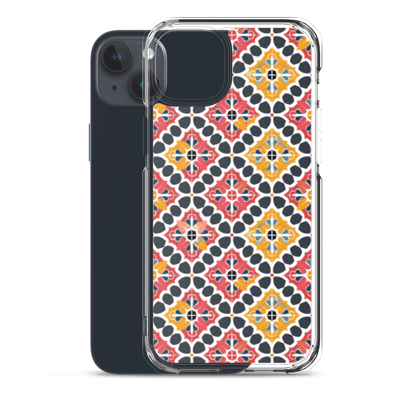 iPhone Case Colorful Spanish Quatrefoil Pattern