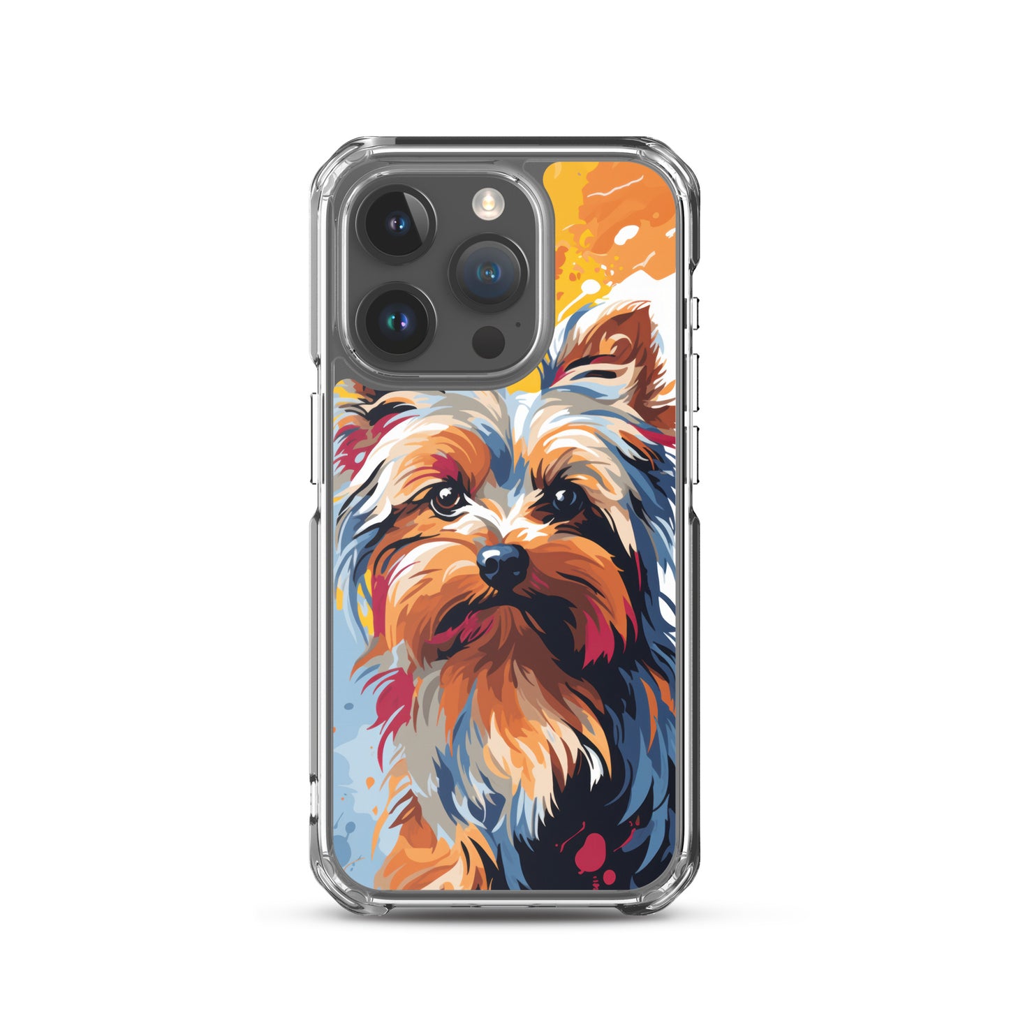 iPhone Case Painted Yorkshire Terrier Yellow