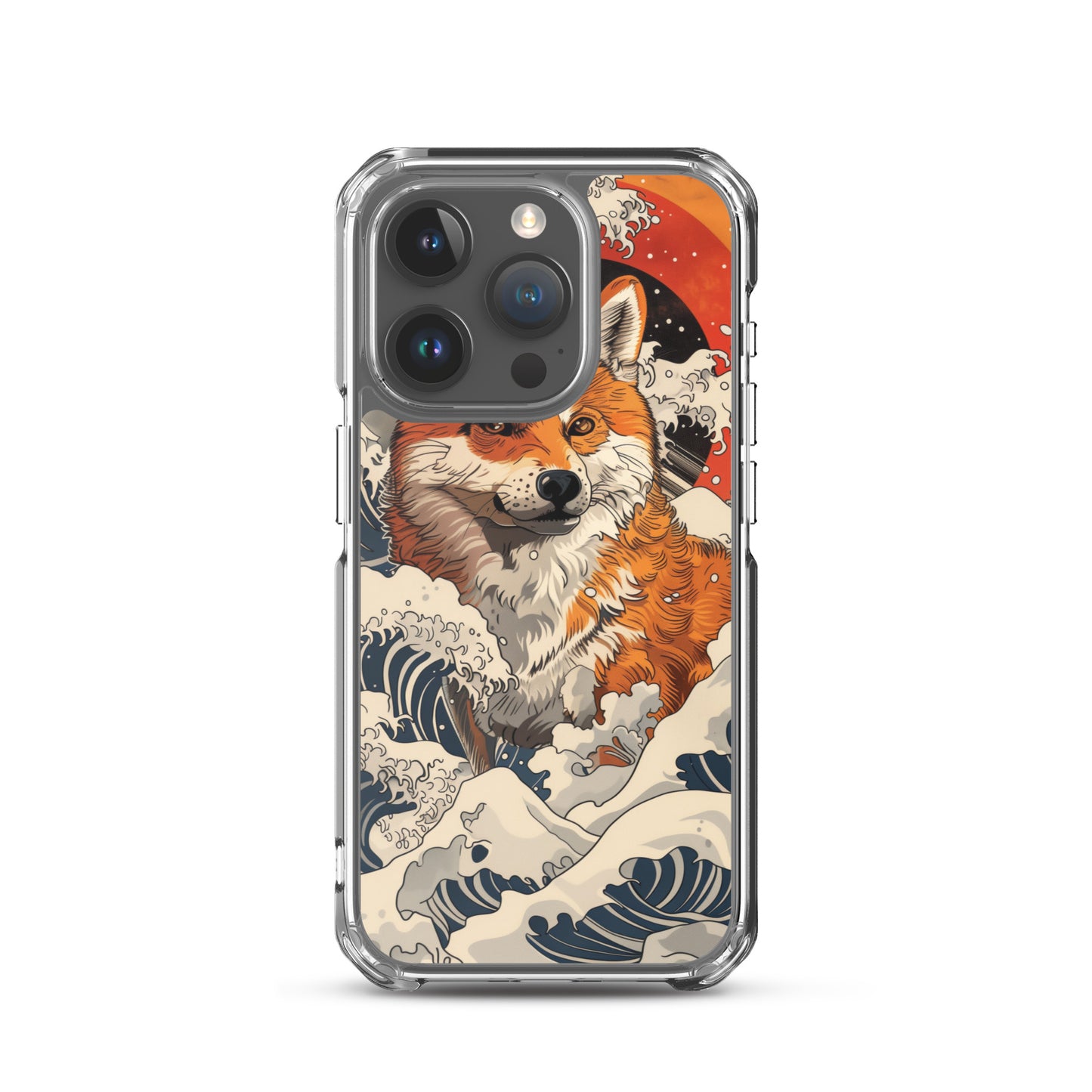 Shiba Inu in Waves iPhone Case