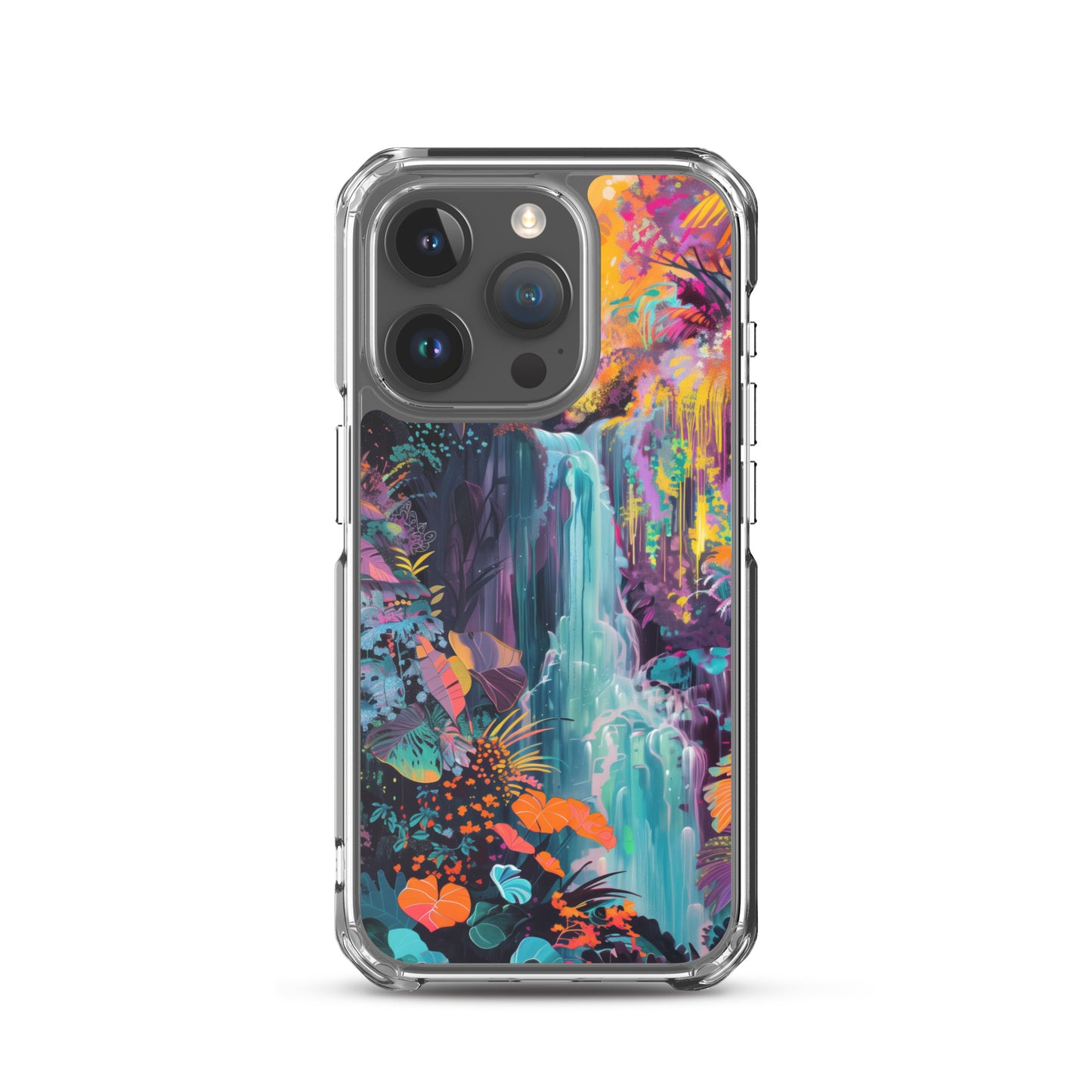 iPhone Case Vibrant Tropical Jungle Waterfall