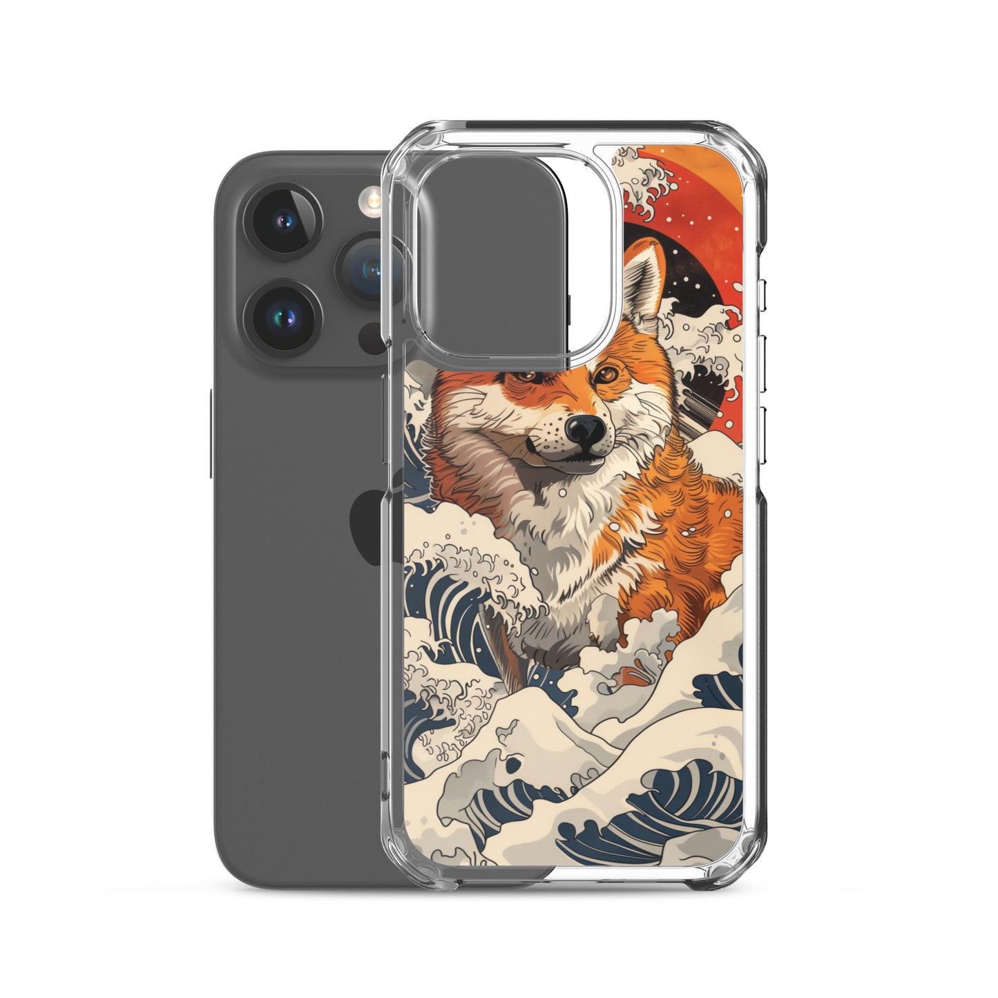 Shiba Inu in Waves iPhone Case