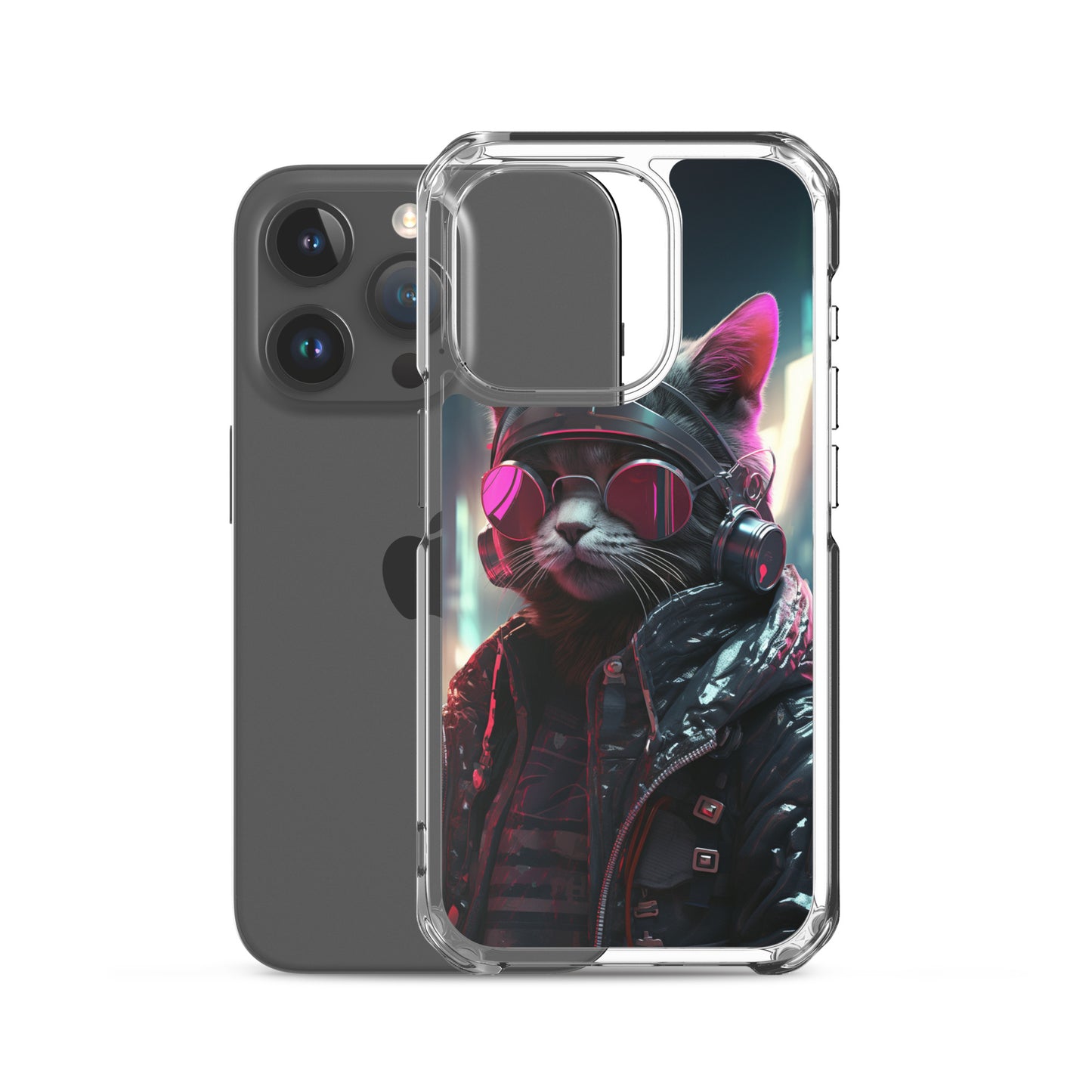 Cyberpunk Kitty Cat iPhone Case