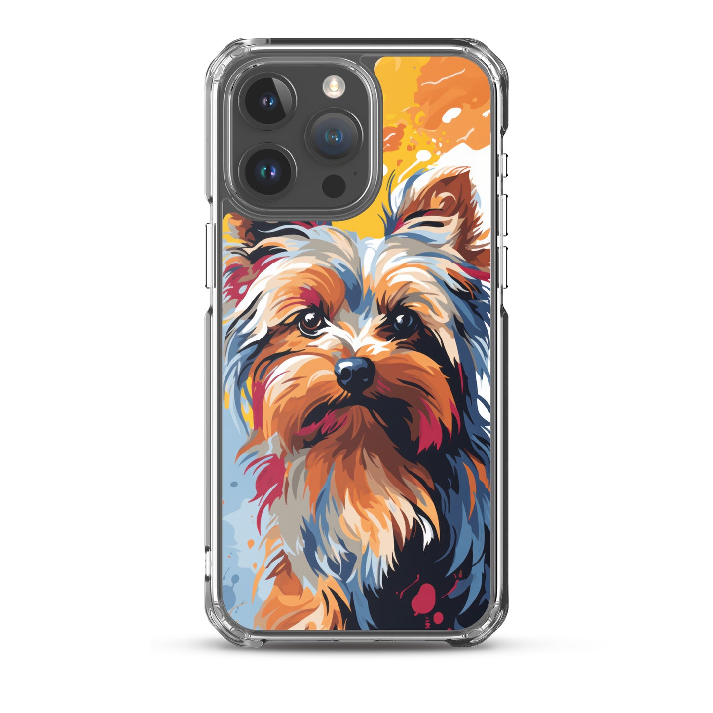 iPhone Case Painted Yorkshire Terrier Yellow