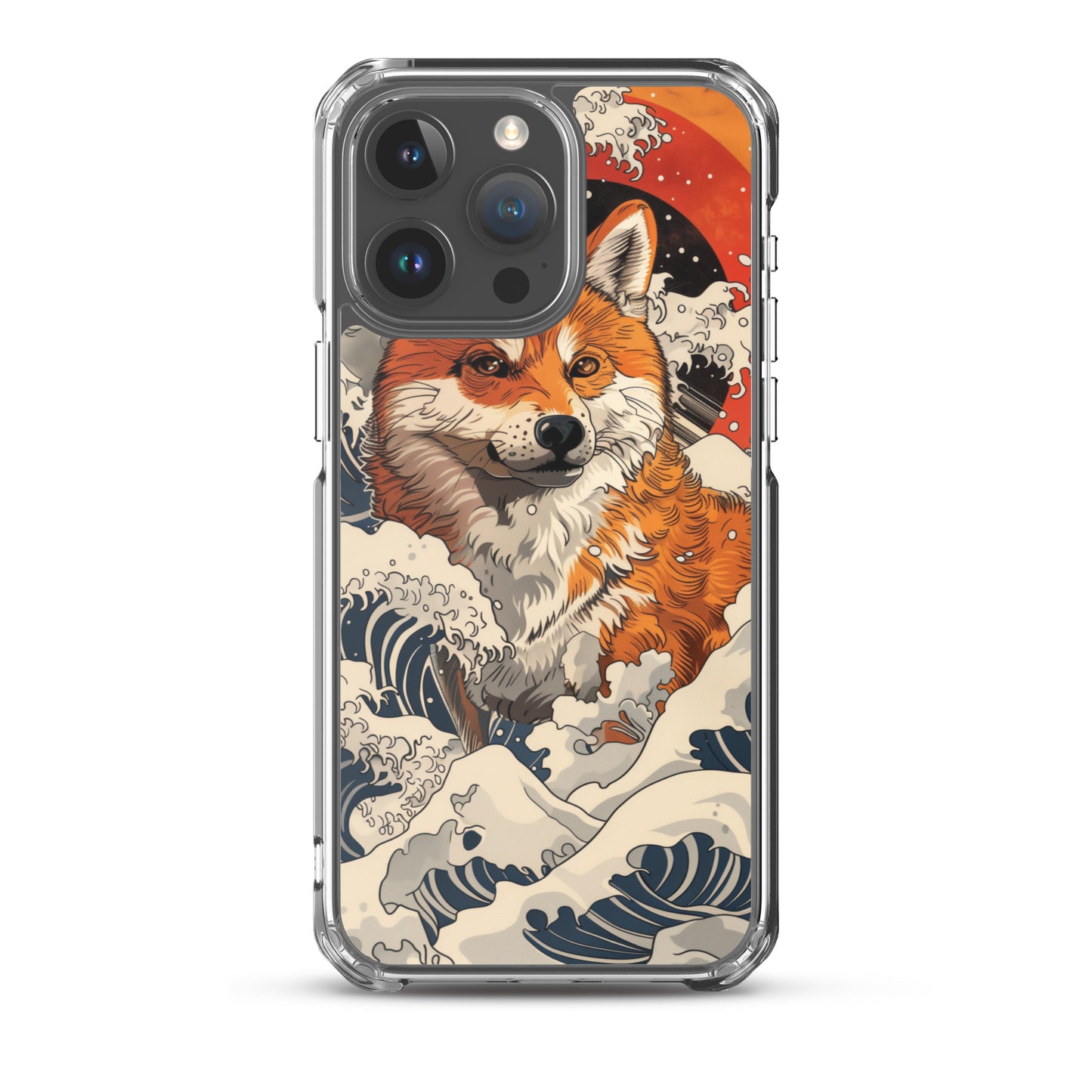 Shiba Inu in Waves iPhone Case